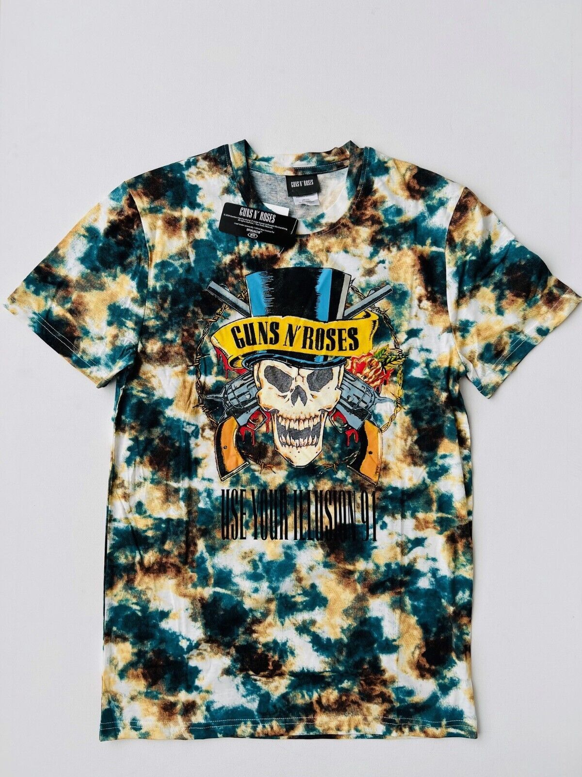 Official Guns N' Roses Use Your Illusion Tie-Dye T-Shirt – Unisex Purple Dip Dye Cotton Tee