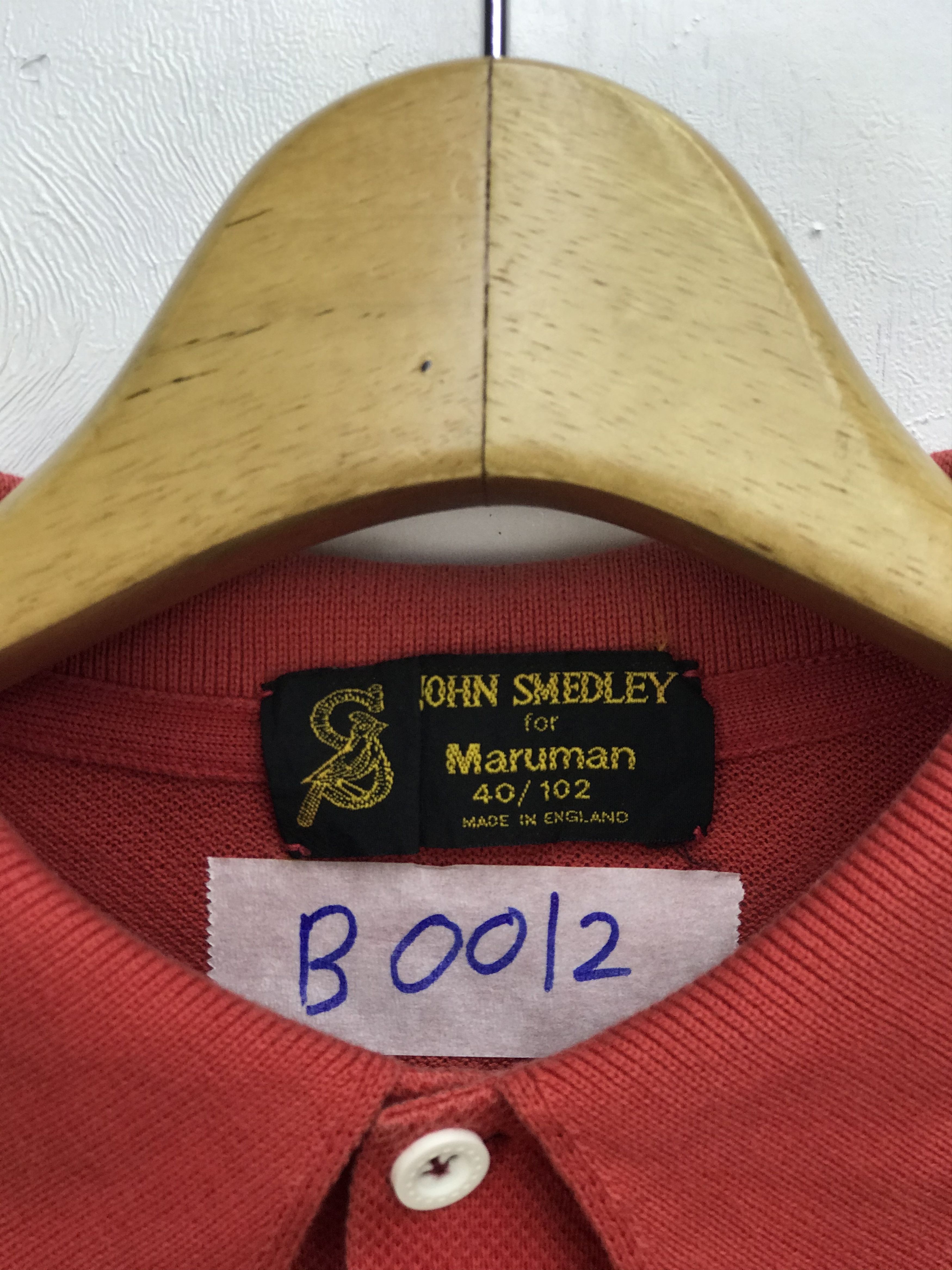John Smedley VINTAGE JOHN SMEDLEY RED POLO SHIRT Size US M / EU 48-50 / 2 - 4 Thumbnail