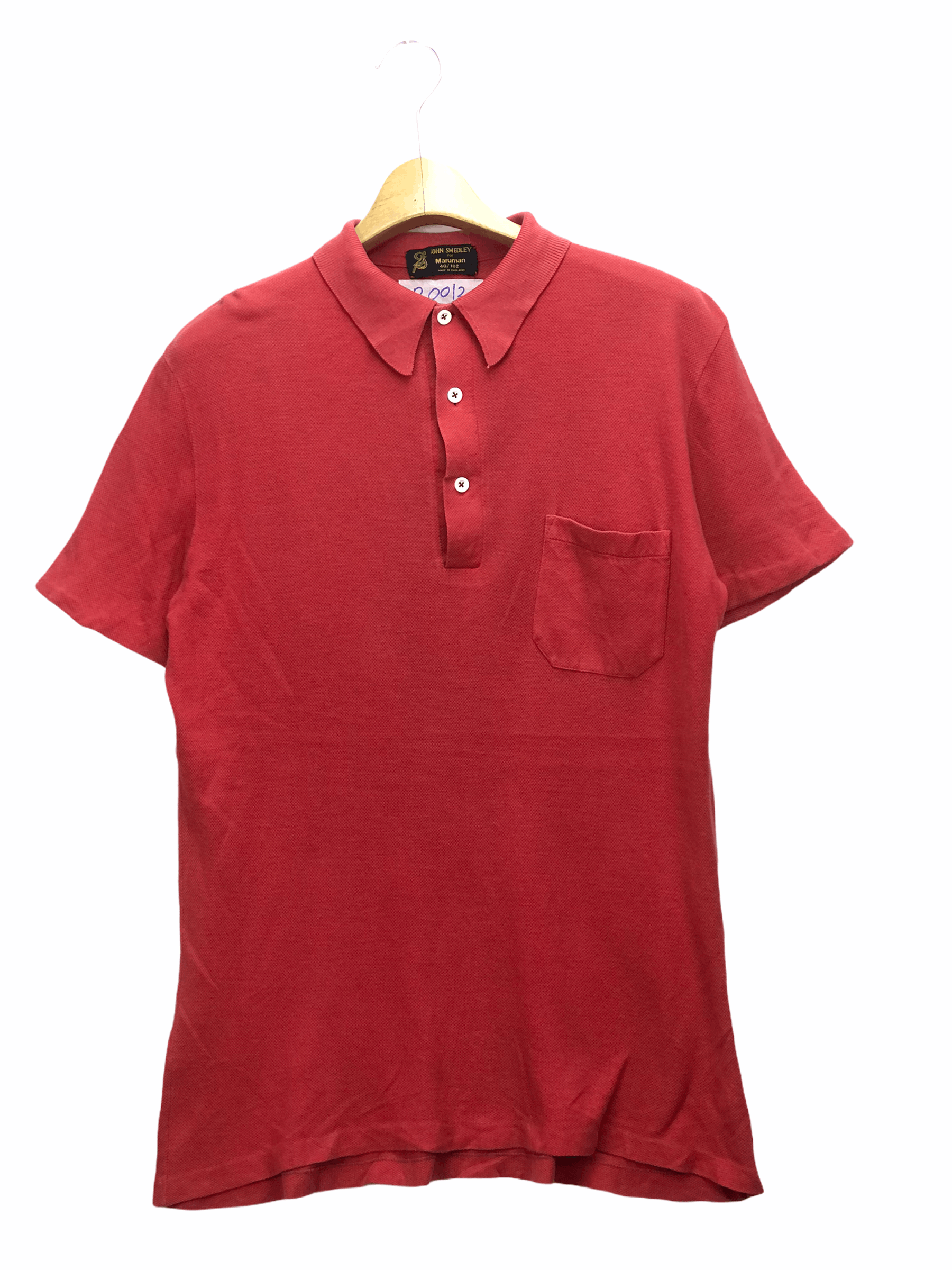 John Smedley VINTAGE JOHN SMEDLEY RED POLO SHIRT Size US M / EU 48-50 / 2 - 1 Thumbnail