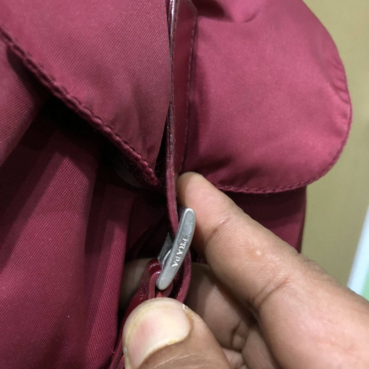 Prada Prada Red Naylon Backpack Size ONE SIZE - 8 Thumbnail