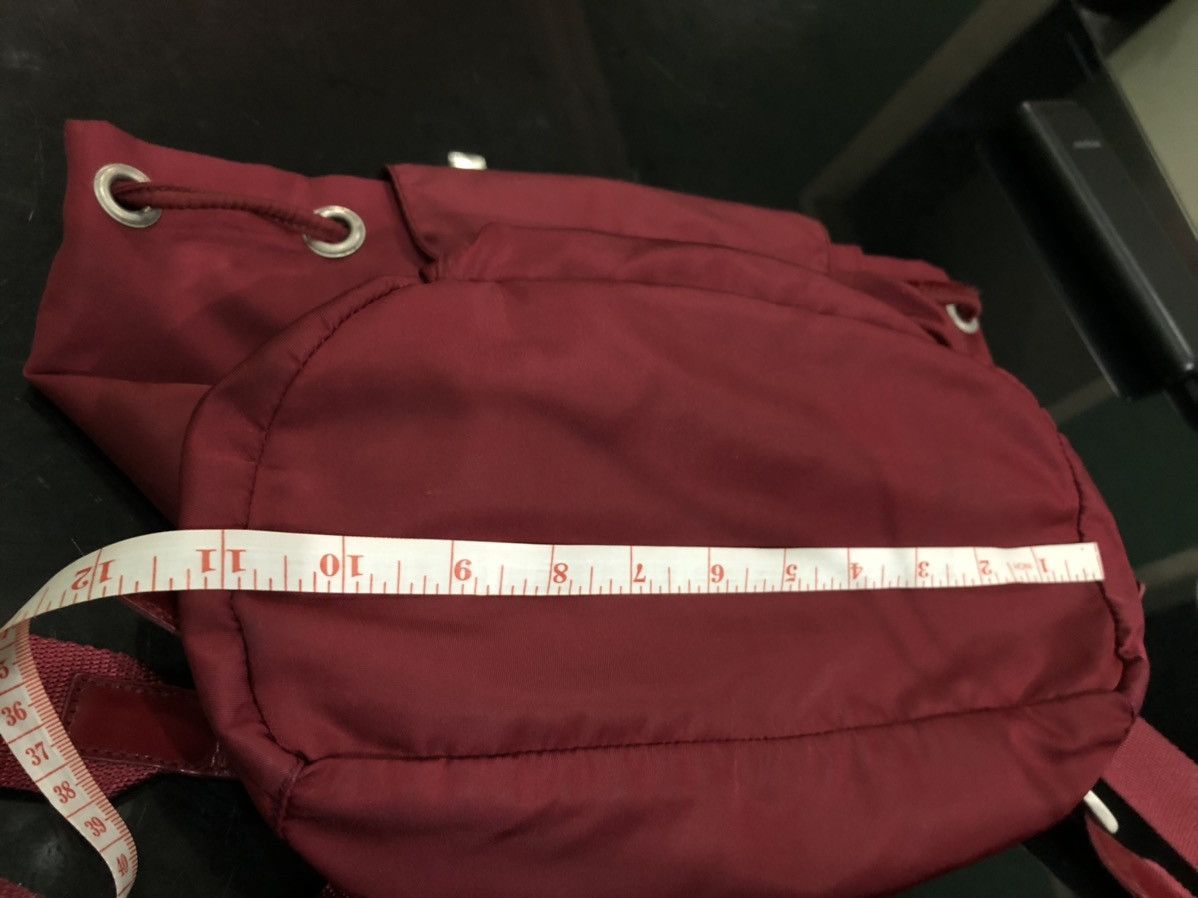 Prada Prada Red Naylon Backpack Size ONE SIZE - 16 Thumbnail