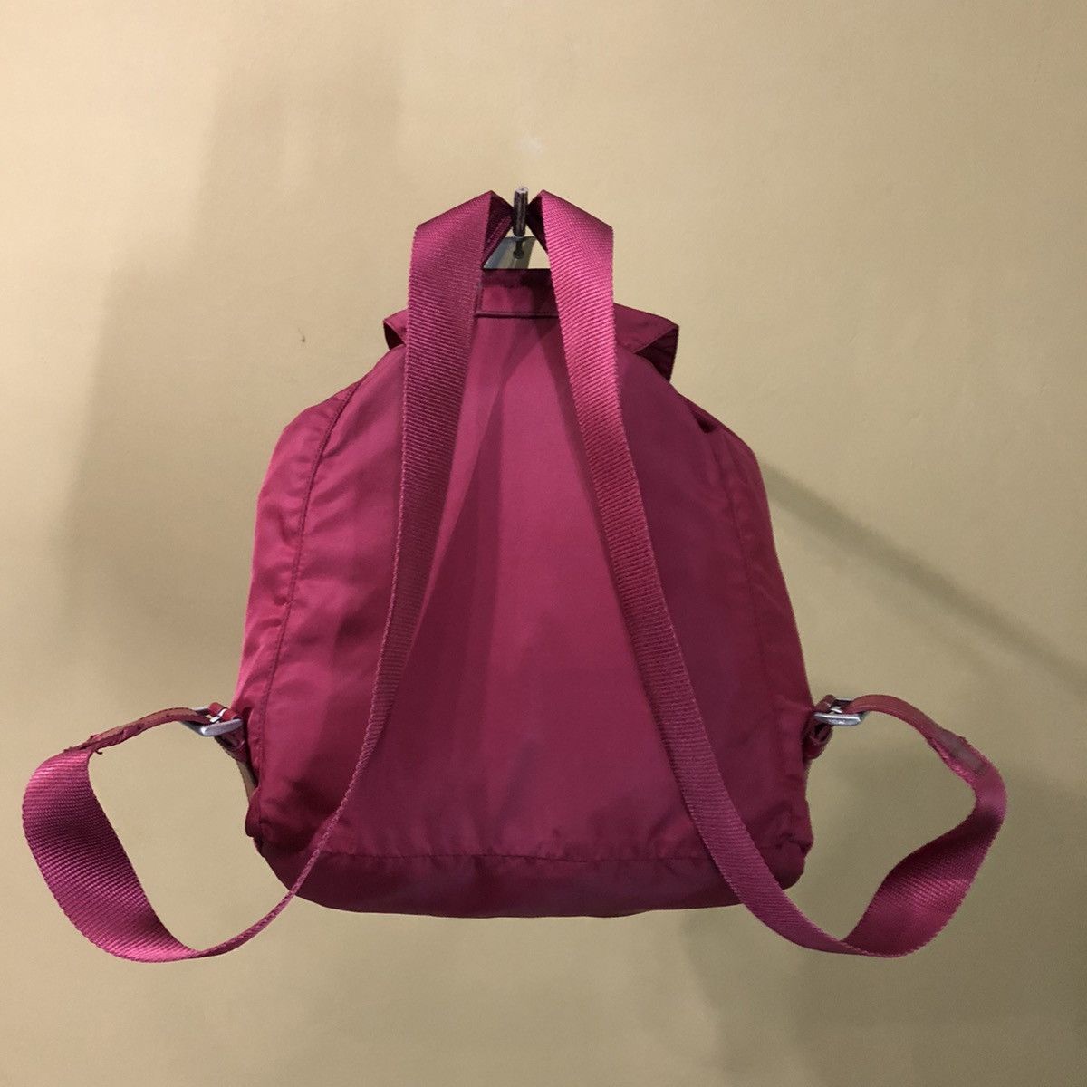Prada Prada Red Naylon Backpack Size ONE SIZE - 9 Thumbnail