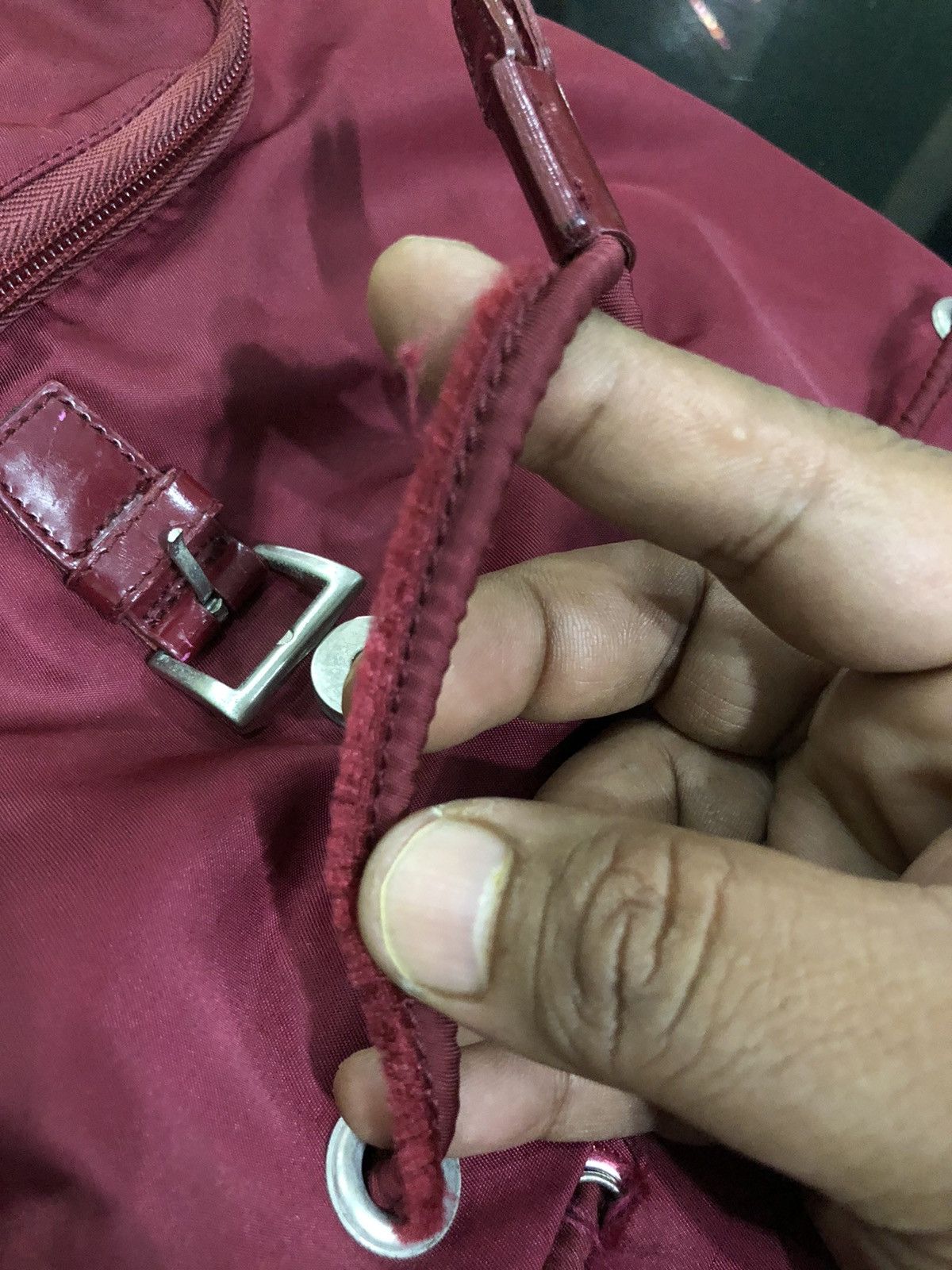 Prada Prada Red Naylon Backpack Size ONE SIZE - 20 Thumbnail