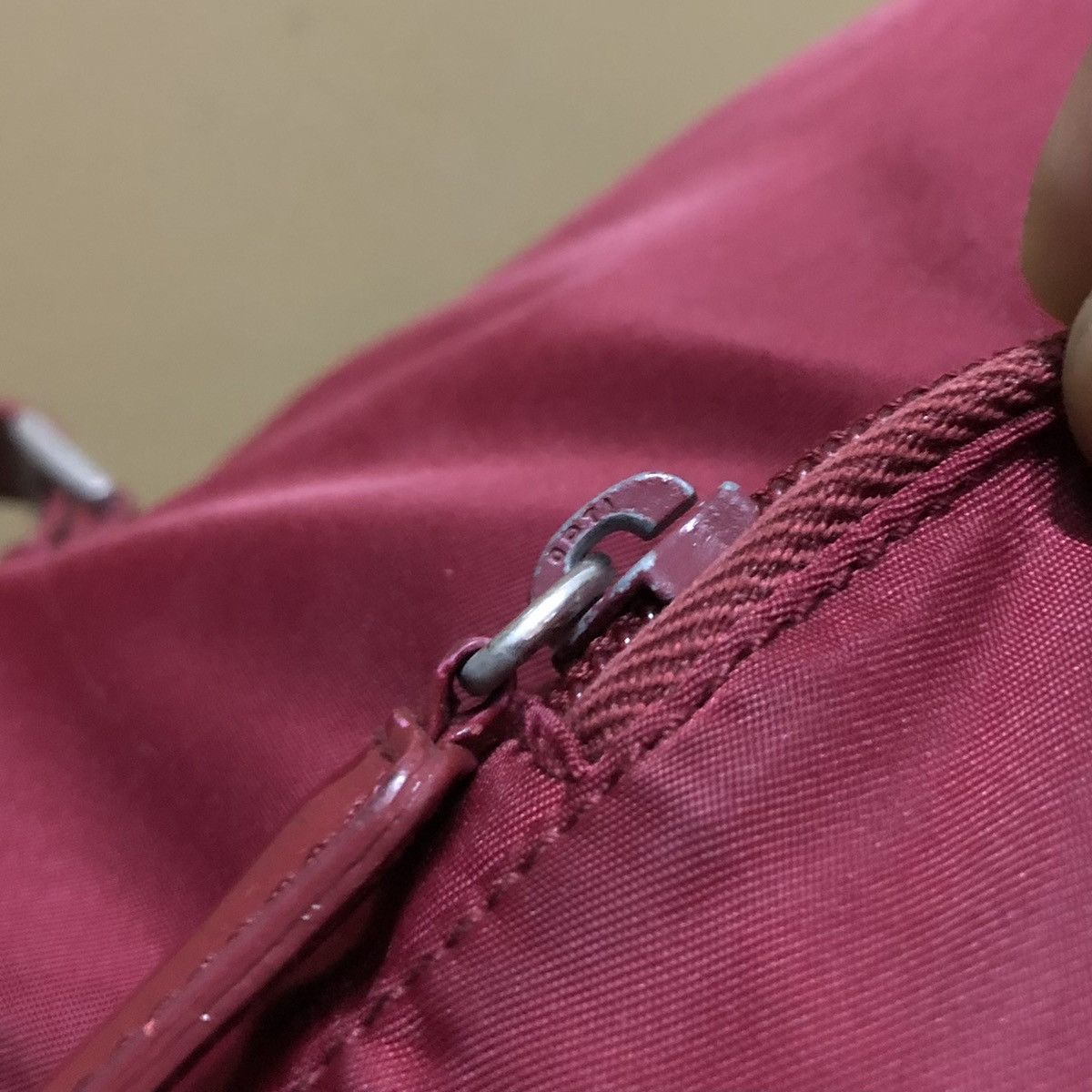 Prada Prada Red Naylon Backpack Size ONE SIZE - 7 Thumbnail