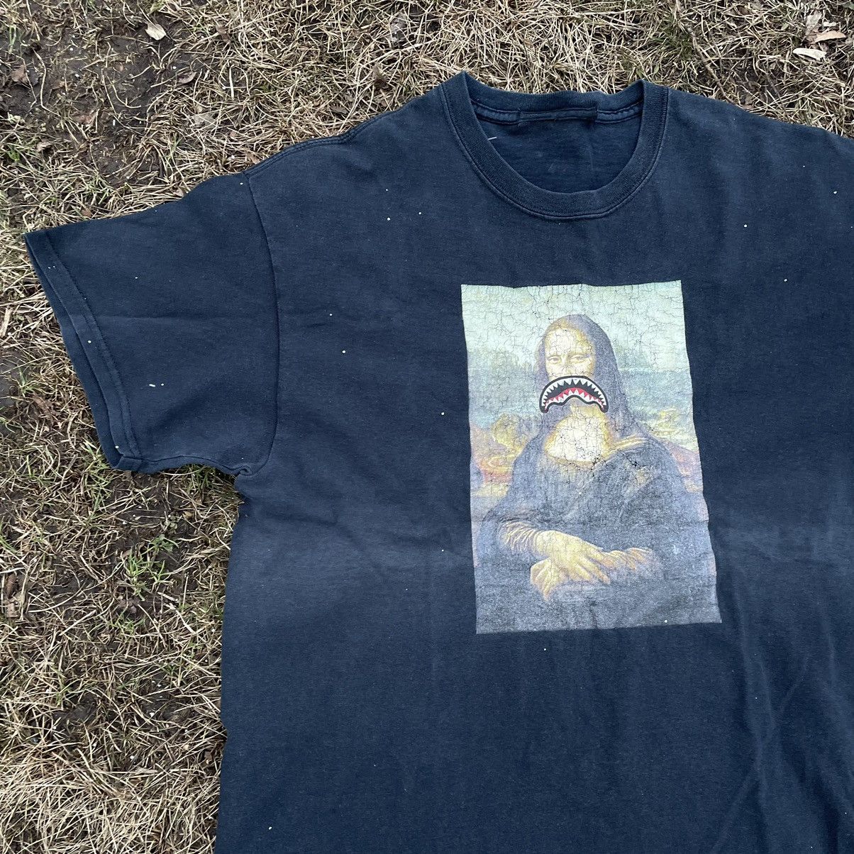 Vintage Vintage Y2K Sun Faded Mona Lisa Graphic Tee Streetwear L Size US L / EU 52-54 / 3 - 3 Thumbnail