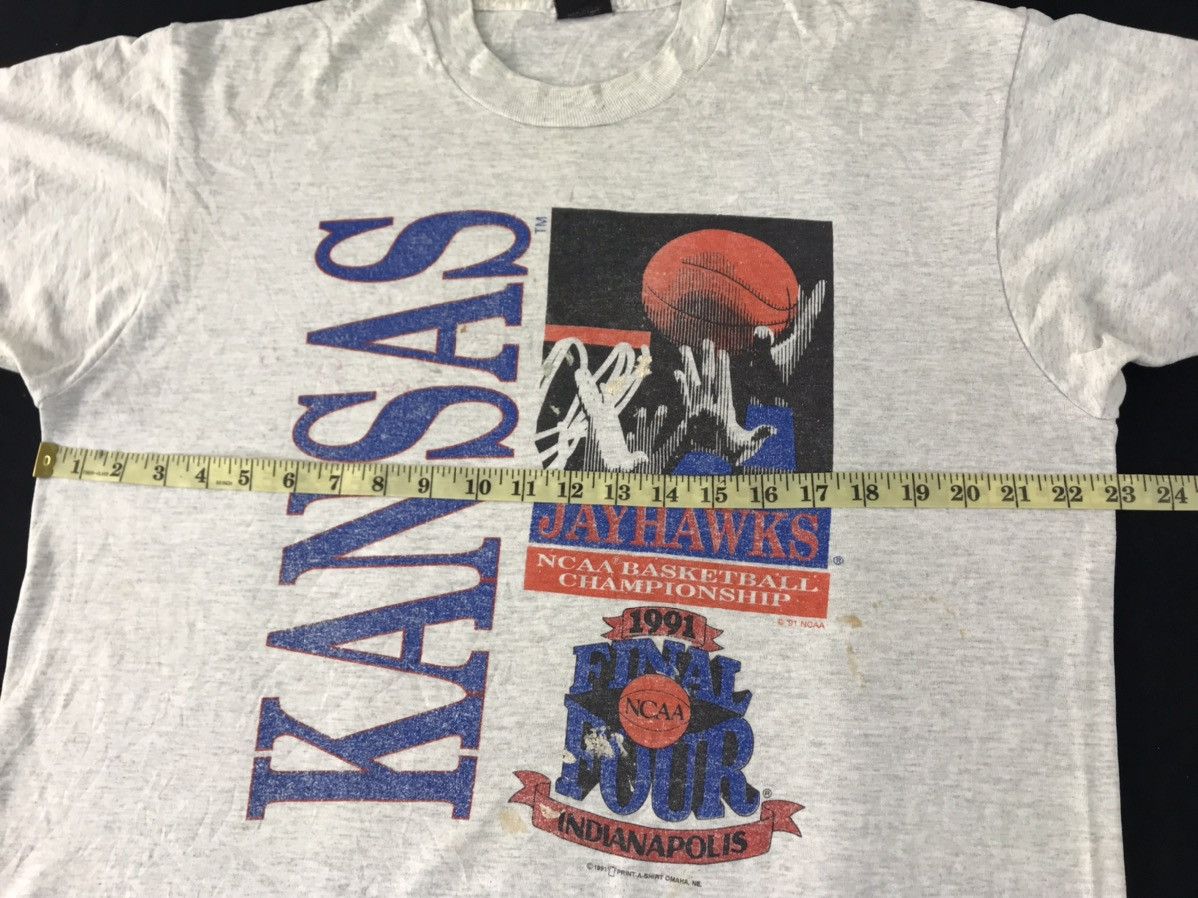 NCAA 90s NCAA Basketball Jayhawks Kansas Indianapolis Tour Tee Size US XL / EU 56 / 4 - 7 Thumbnail