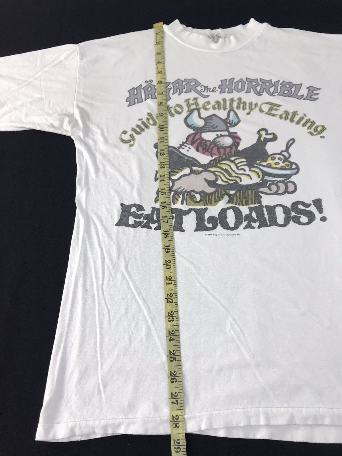 Vintage Hagar The Horible Eatloads Health Viking Comic Strips Tee Size US L / EU 52-54 / 3 - 9 Thumbnail