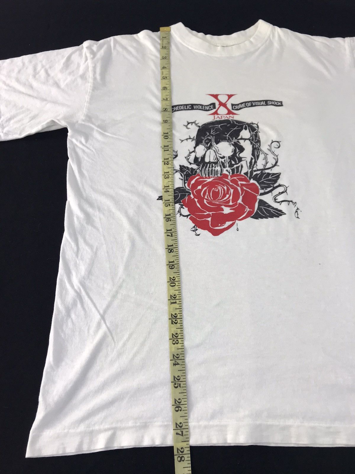 Band Tees × Vintage 90s X Japan Psychedelic Violence Crime Of Visual Shock Roses Size US L / EU 52-54 / 3 - 9 Thumbnail