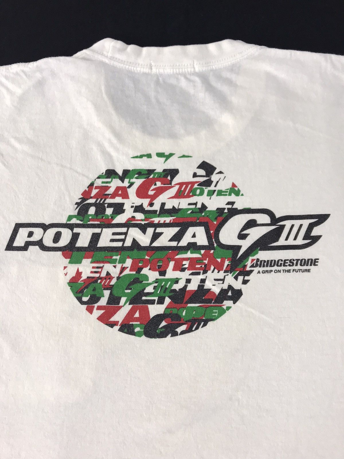 Japanese Brand Bridgestone Potenza GIII Grip Of Future Tyre Brand Promo Tee Size US M / EU 48-50 / 2 - 2 Thumbnail