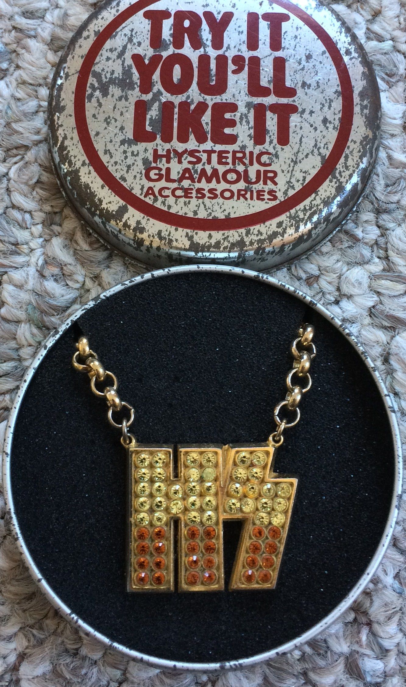 Hysteric Glamour Hysteric Glamour Kiss-Inspired Swarovski Necklace + Case Size ONE SIZE - 1 Thumbnail