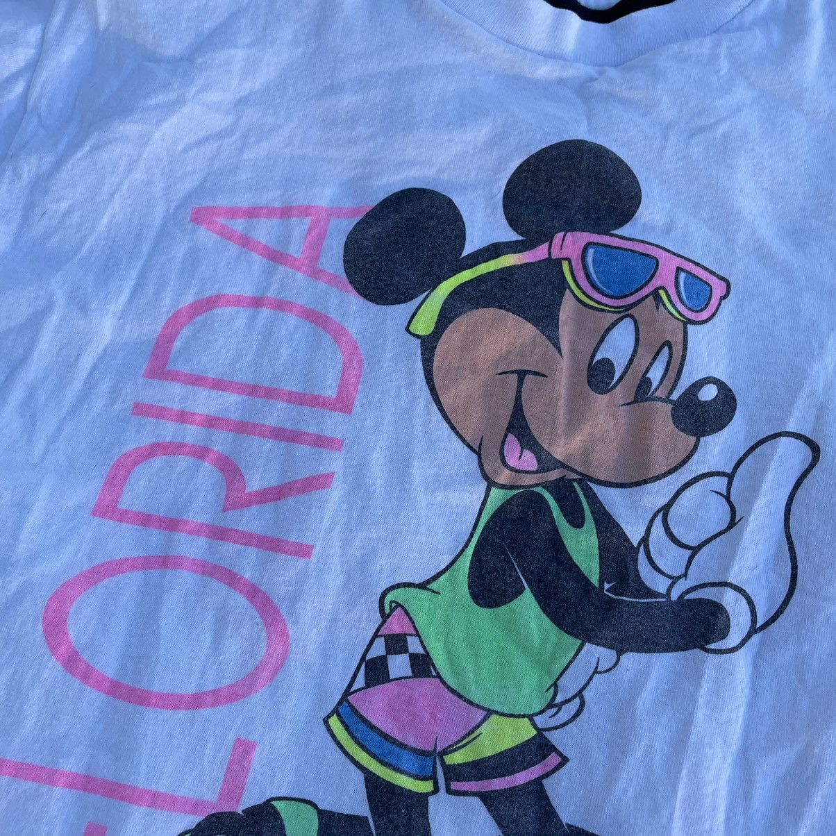 Vintage Vintage 90s Sun Faded Disney Mickey Mouse Graphic Tee XL Size US XL / EU 56 / 4 - 4 Thumbnail