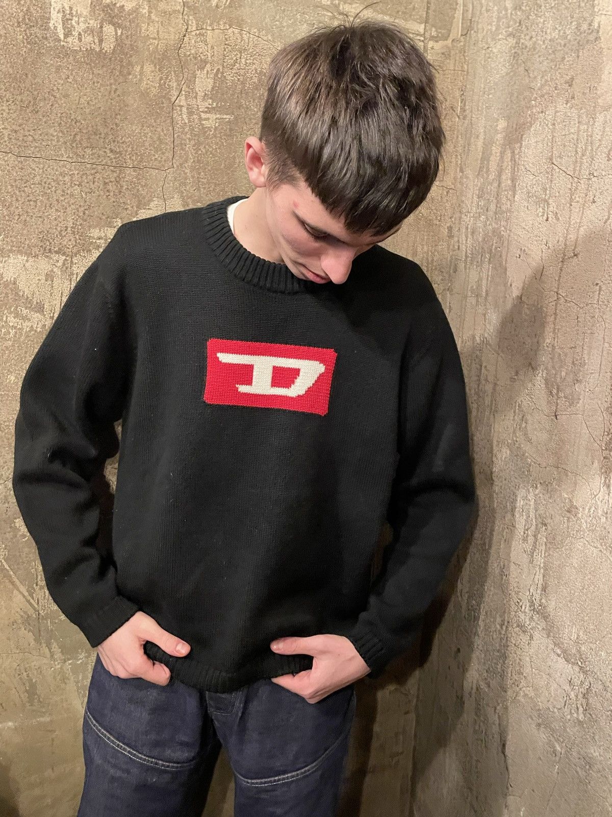 Diesel Vintage Diesel knitted sweater Lana wool / Acrylic knitwear Size US XL / EU 56 / 4 - 1 Thumbnail