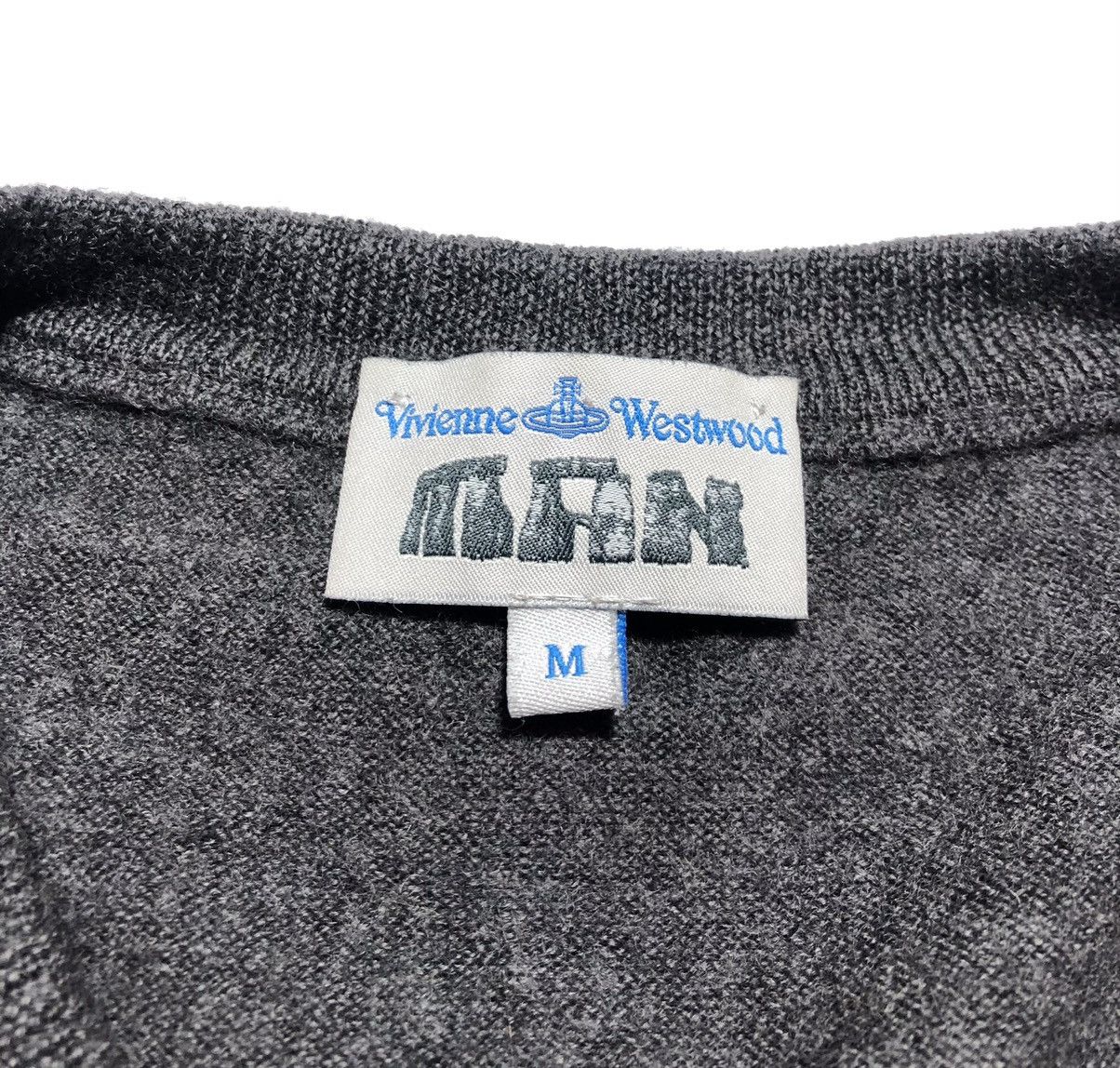Vivienne Westwood Vivienne Westwood Distressed Knit V-neck Pullover Size US M / EU 48-50 / 2 - 3 Thumbnail