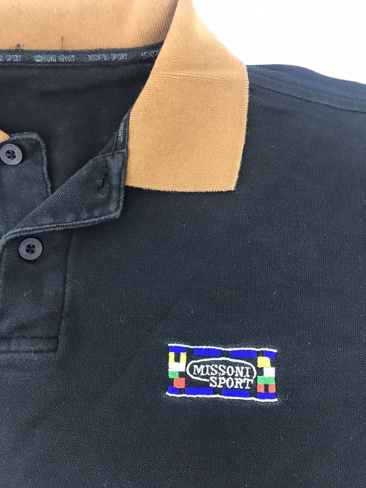 Missoni Vintage Missoni Sport Embroidery Logo Polo Tee T-shirt Size US M / EU 48-50 / 2 - 1 Thumbnail