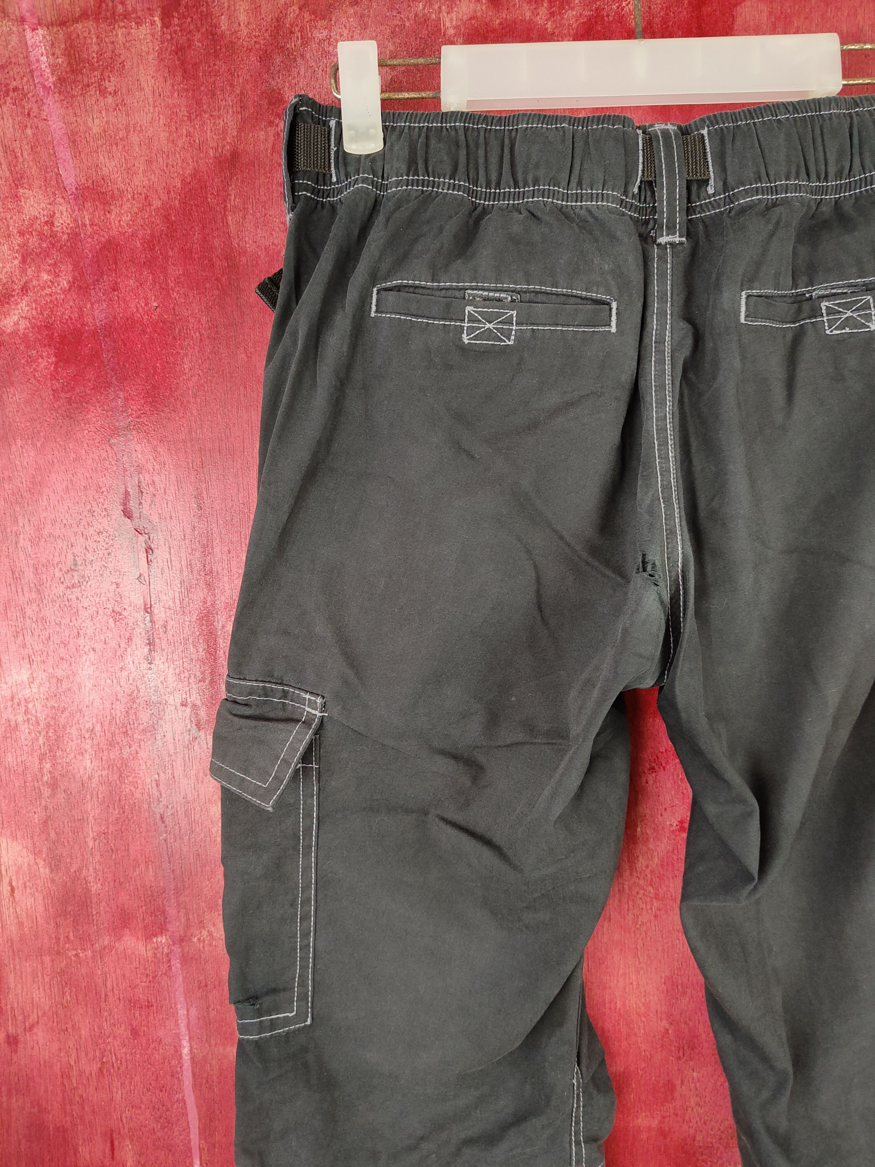 Japanese Brand × Vintage Japanese Brand Black Multi Pocket Tactical Cargo Pants #S552 Size US 29 - 10 Thumbnail