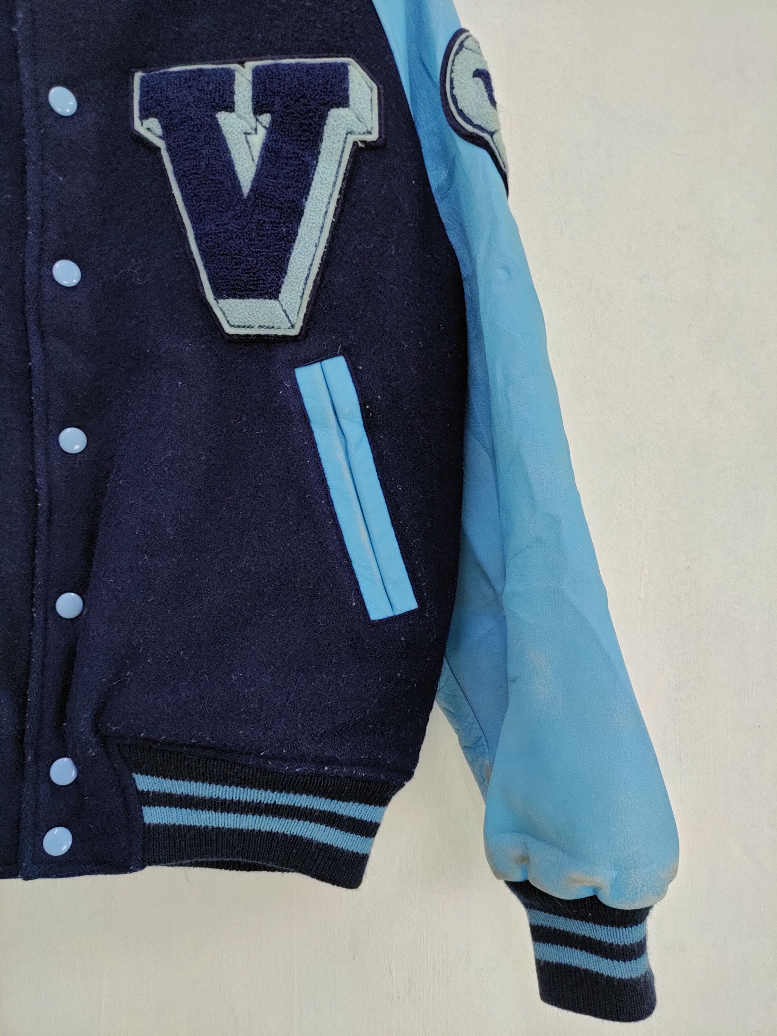 Vintage DLL VoxCrew 1934 Tokyo Varsity Leather Jacket #A368 Size US M / EU 48-50 / 2 - 5 Thumbnail