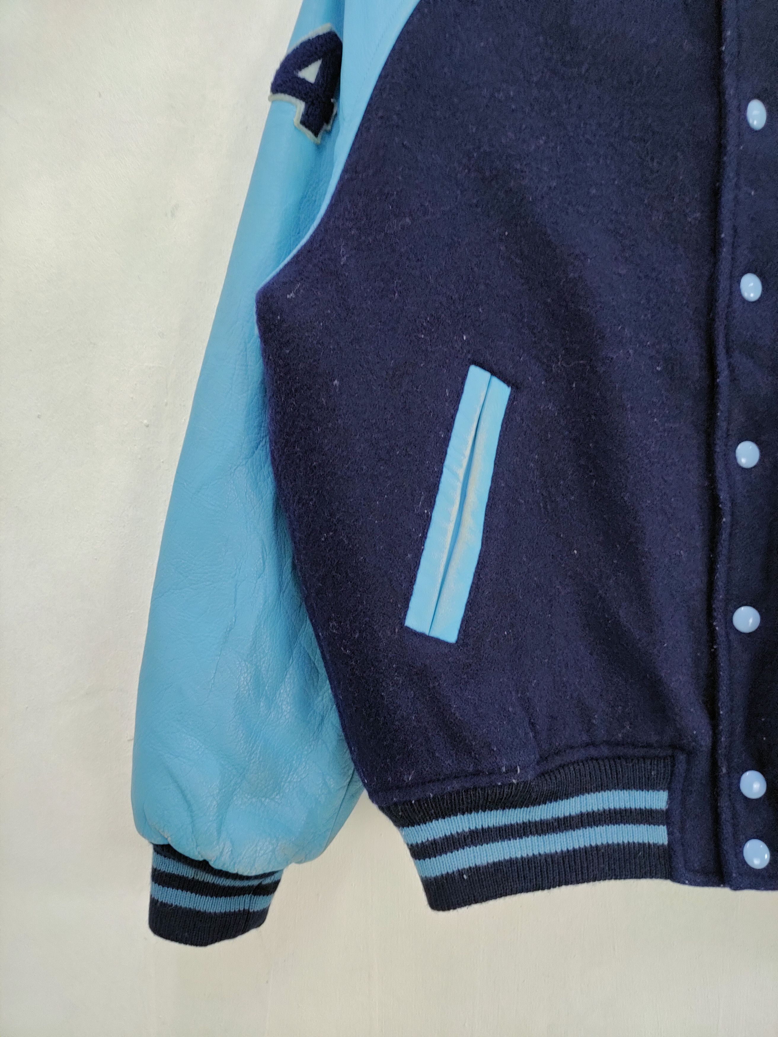 Vintage DLL VoxCrew 1934 Tokyo Varsity Leather Jacket #A368 Size US M / EU 48-50 / 2 - 6 Thumbnail