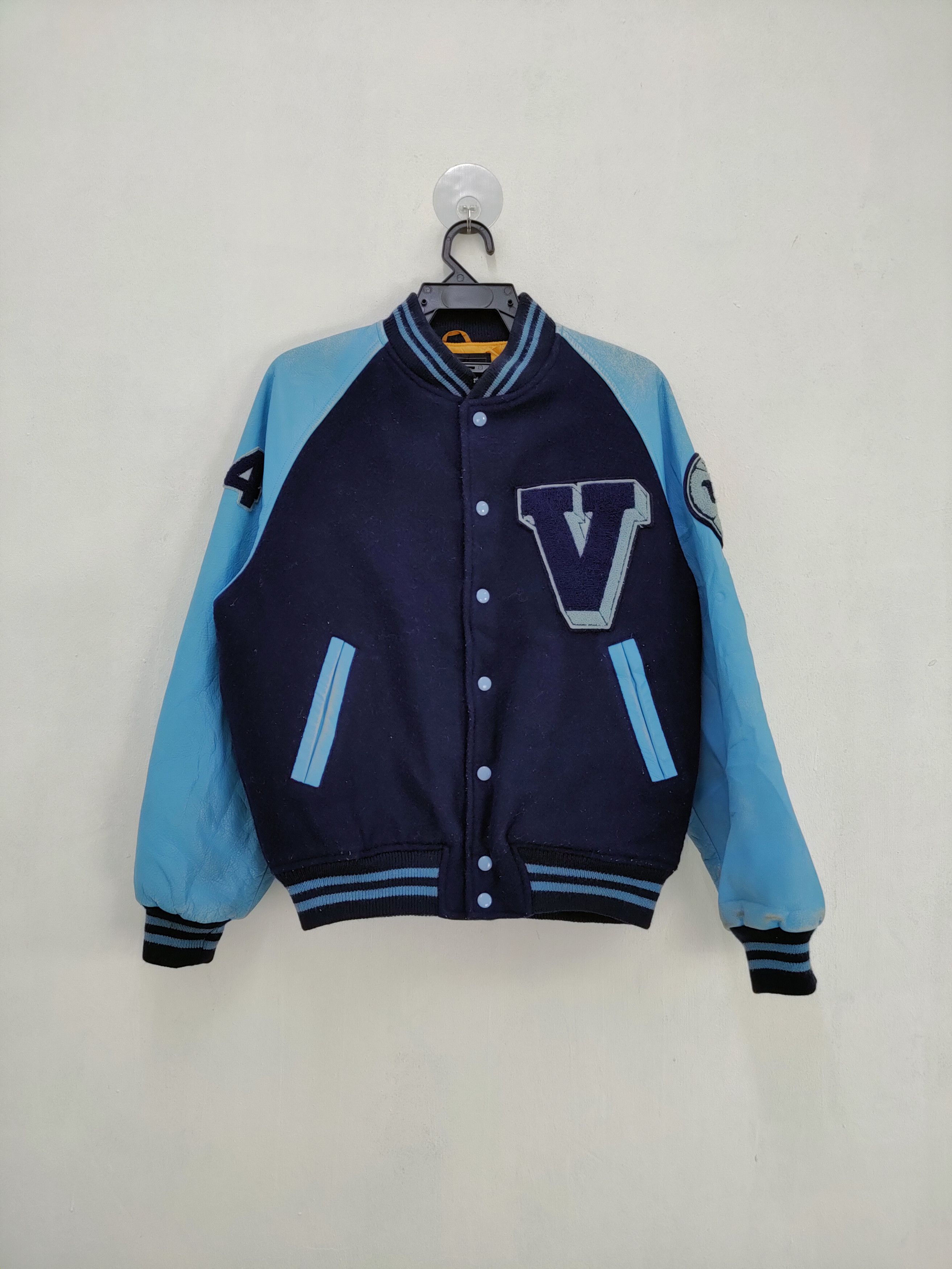 Vintage DLL VoxCrew 1934 Tokyo Varsity Leather Jacket #A368 Size US M / EU 48-50 / 2 - 2 Thumbnail