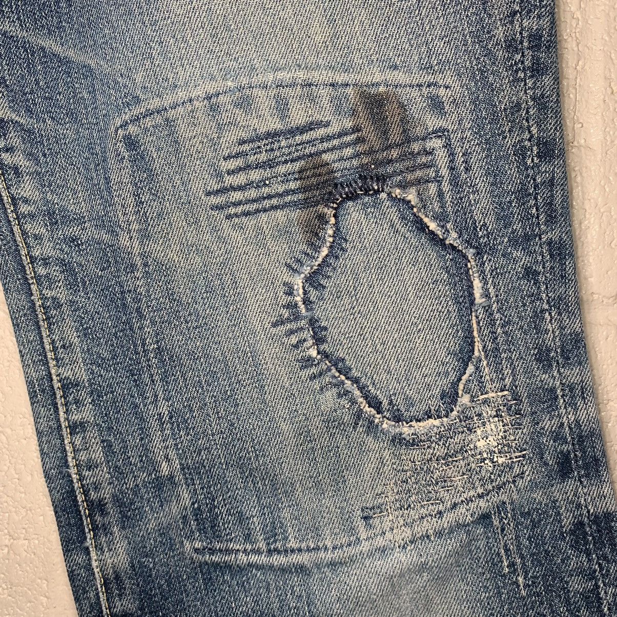 Kapital × Kapital Kountry Kapital Distressed Repaired Flared Denim Jeans 28x27 Size US 28 / EU 44 - 3 Thumbnail