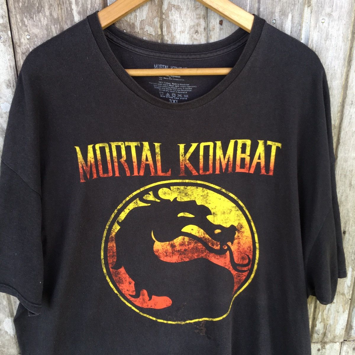 Vintage Thrashed Faded Mortal Kombat Warner ERD GRUNGE VINTAGE TEE Size US XXL / EU 58 / 5 - 2 Thumbnail