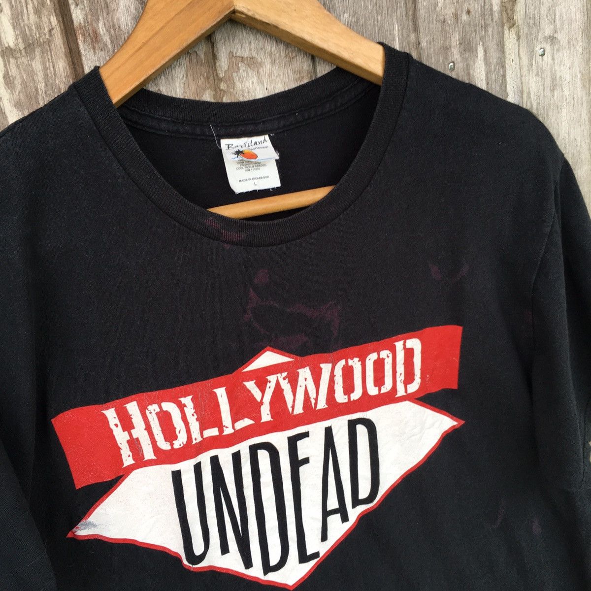 Band Tees Thrashed Faded Vintage Hollywood Undead Band ERD GRUNGE TEE Size US L / EU 52-54 / 3 - 2 Thumbnail