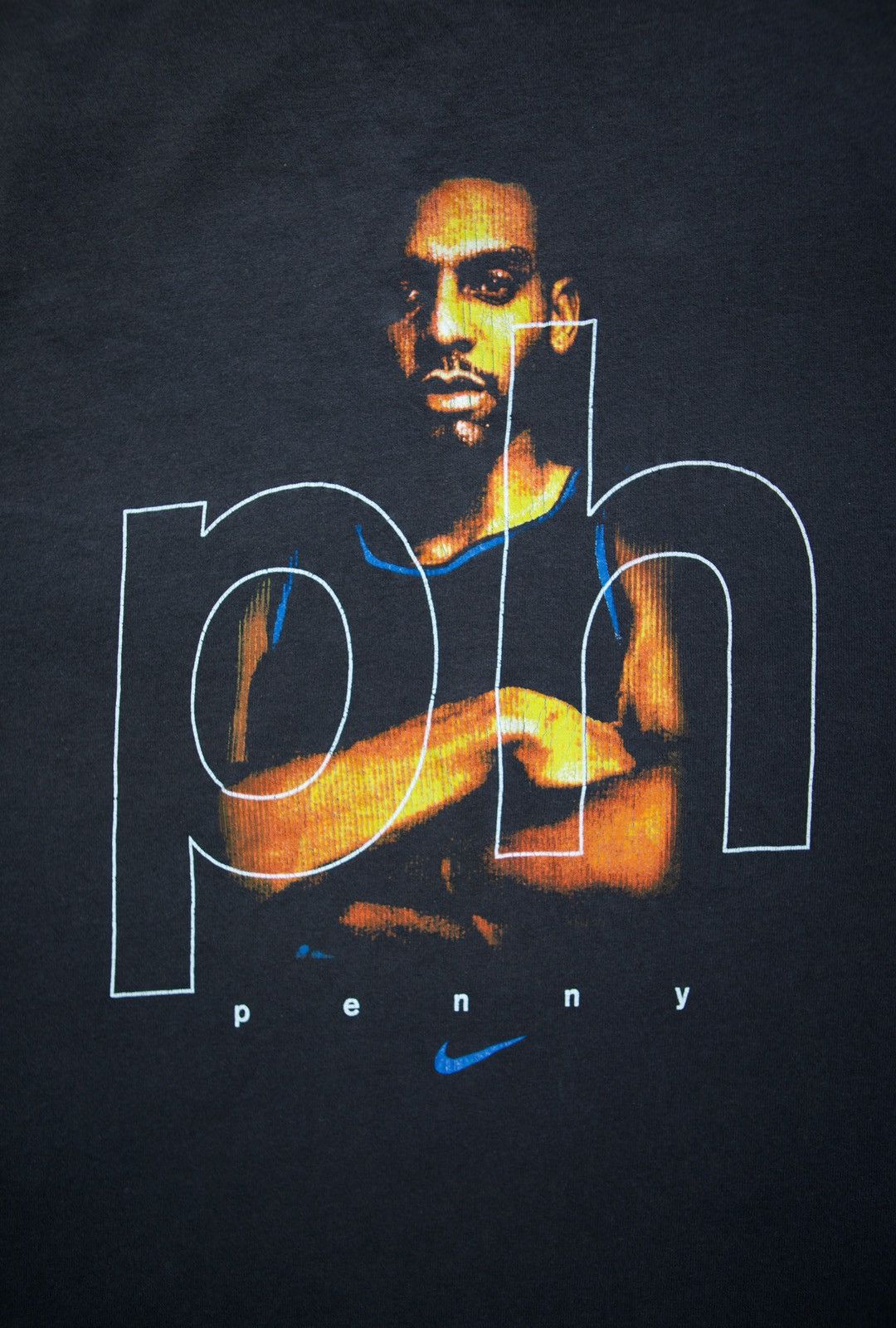 NBA Vintage 90s Nike Penny Hardaway T Shirt Size US L / EU 52-54 / 3 - 3 Thumbnail
