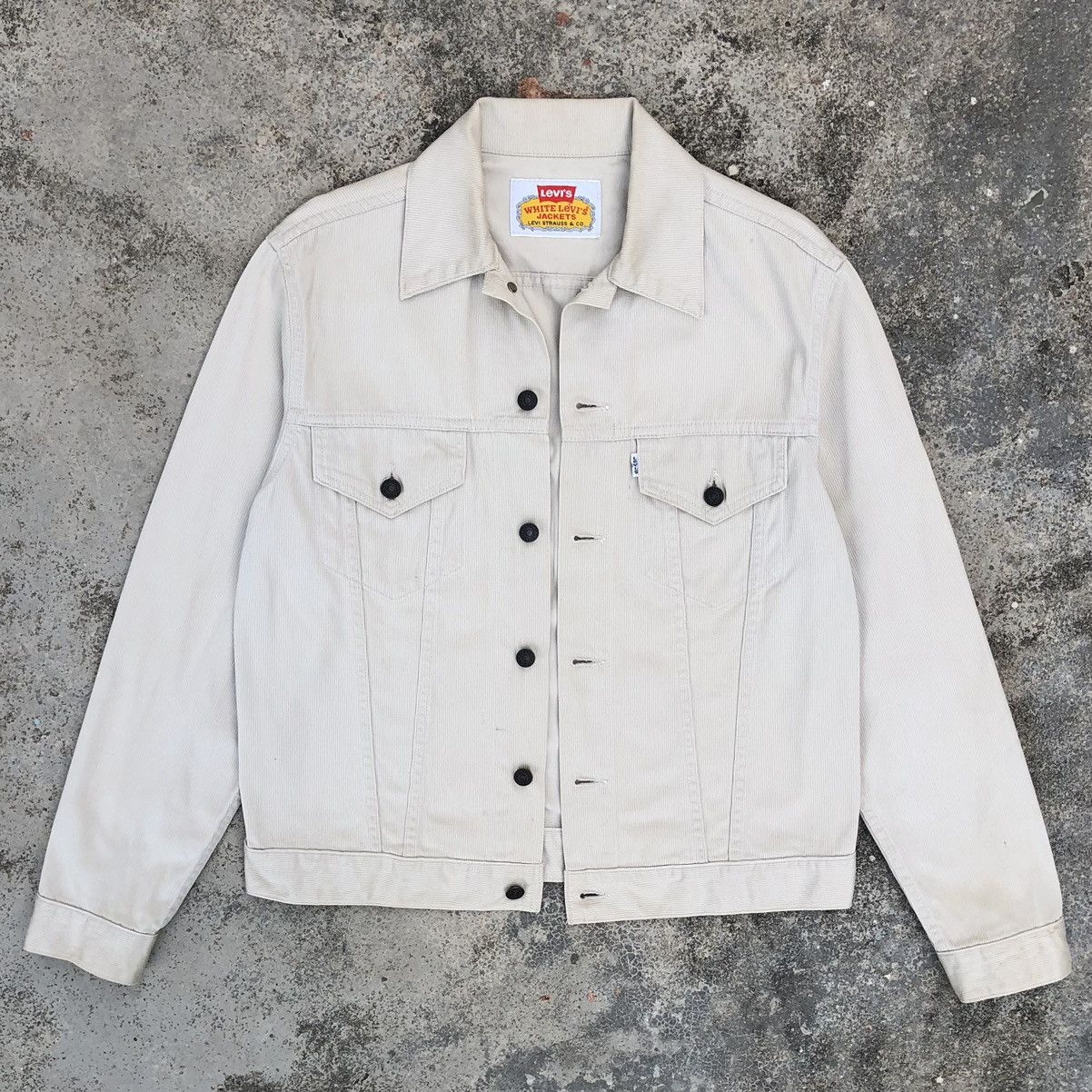 Levi's Vintage Levis White Tab Trucker Jacket Size US M / EU 48-50 / 2 - 1 Thumbnail