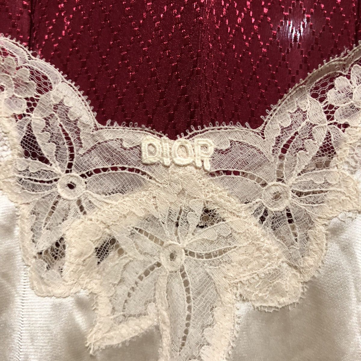 Christian Dior Monsieur × Vintage 🔥NOS Christian Dior Lingerie Top Lace Pure Silk Size M / US 6-8 / IT 42-44 - 4 Thumbnail