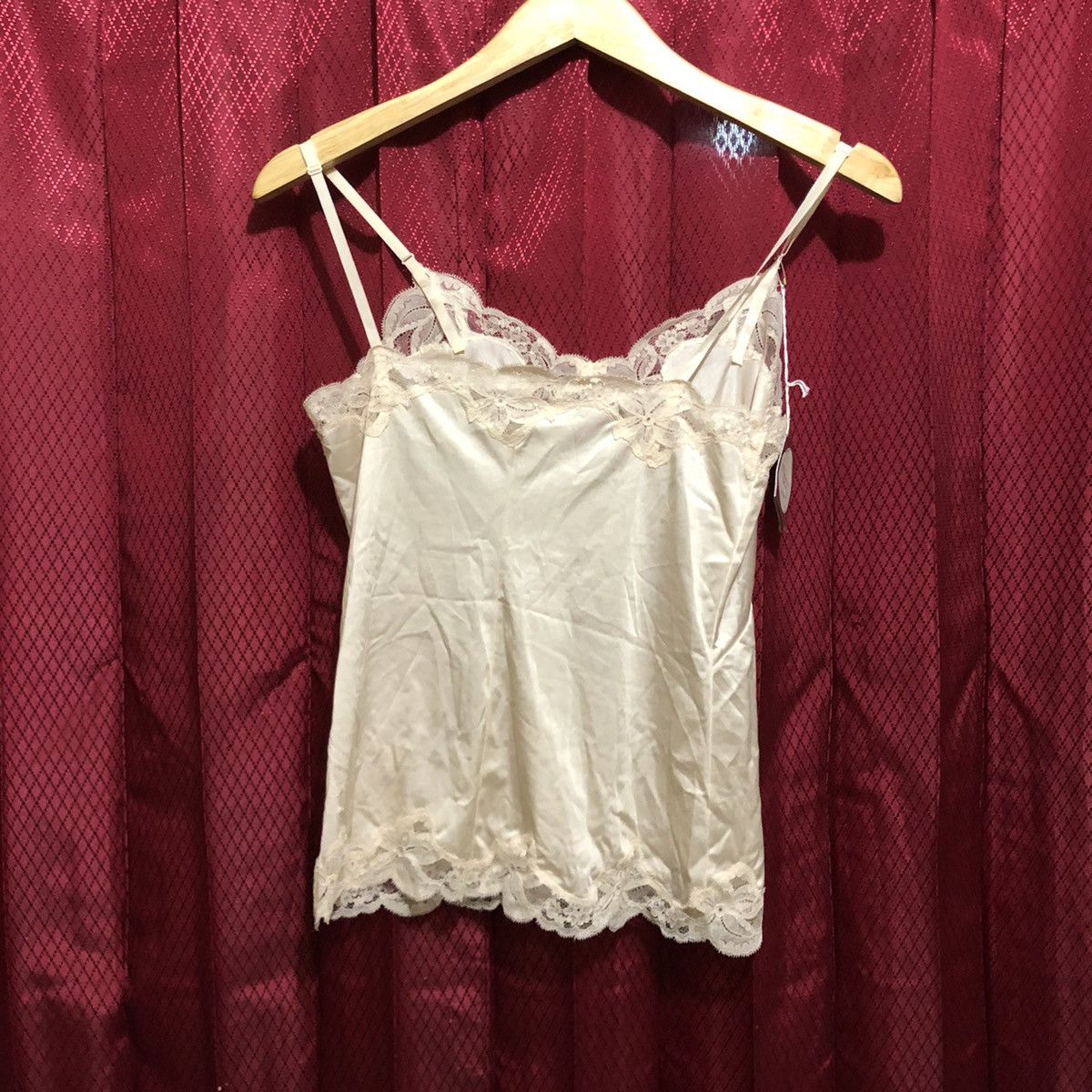 Christian Dior Monsieur × Vintage 🔥NOS Christian Dior Lingerie Top Lace Pure Silk Size M / US 6-8 / IT 42-44 - 2 Thumbnail