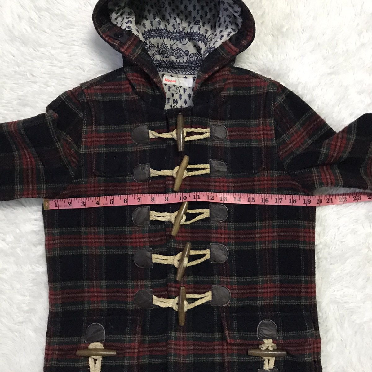 Issey Miyake × Japanese Brand Ne-Net Issey Miyake Blend Wool Checkered Jacket Hooded Size US S / EU 44-46 / 1 - 22 Thumbnail