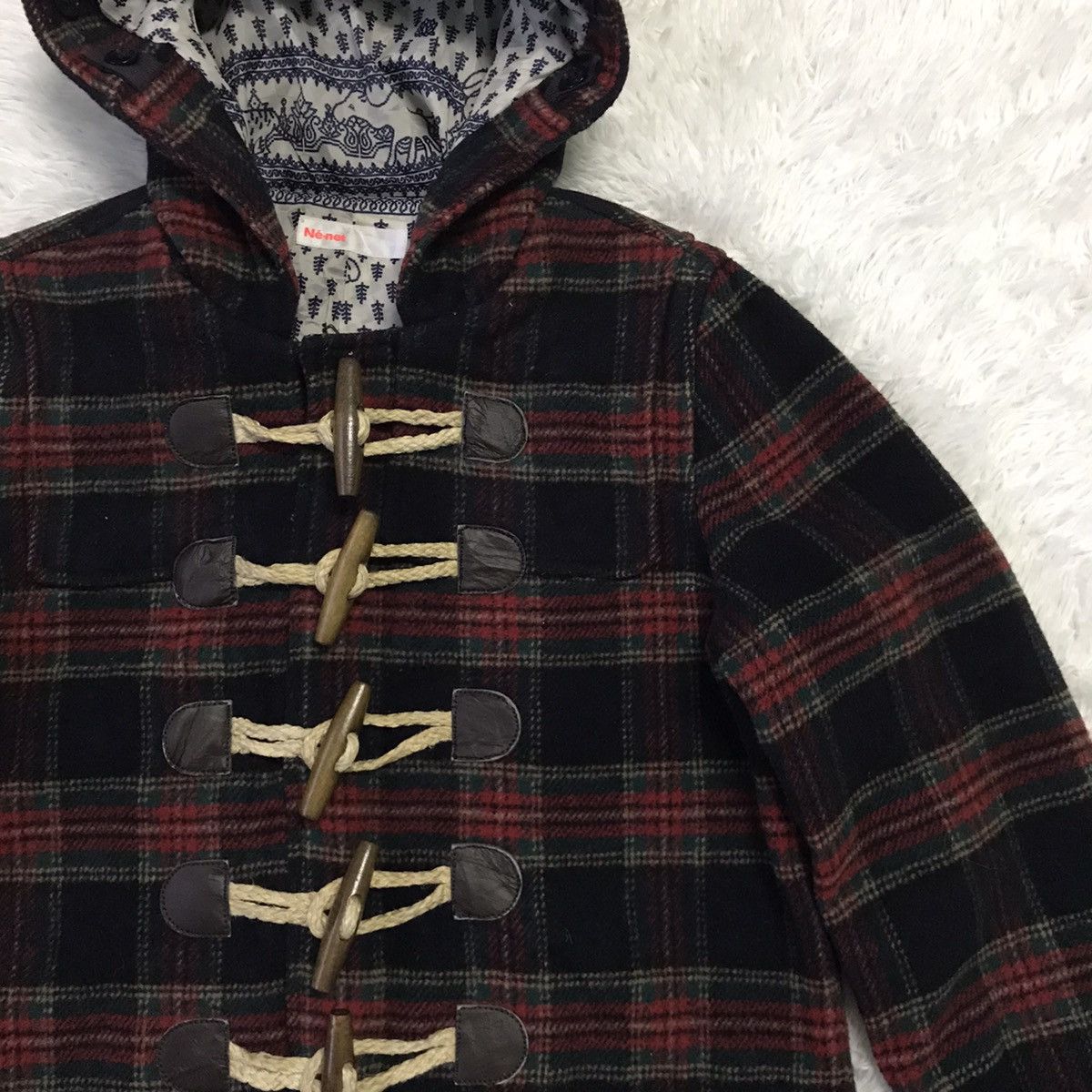 Issey Miyake × Japanese Brand Ne-Net Issey Miyake Blend Wool Checkered Jacket Hooded Size US S / EU 44-46 / 1 - 5 Thumbnail