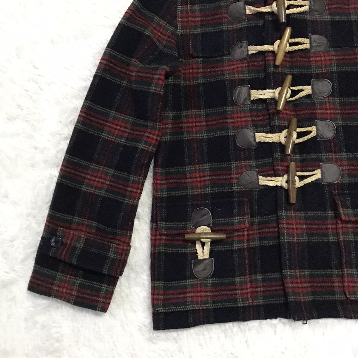 Issey Miyake × Japanese Brand Ne-Net Issey Miyake Blend Wool Checkered Jacket Hooded Size US S / EU 44-46 / 1 - 3 Thumbnail