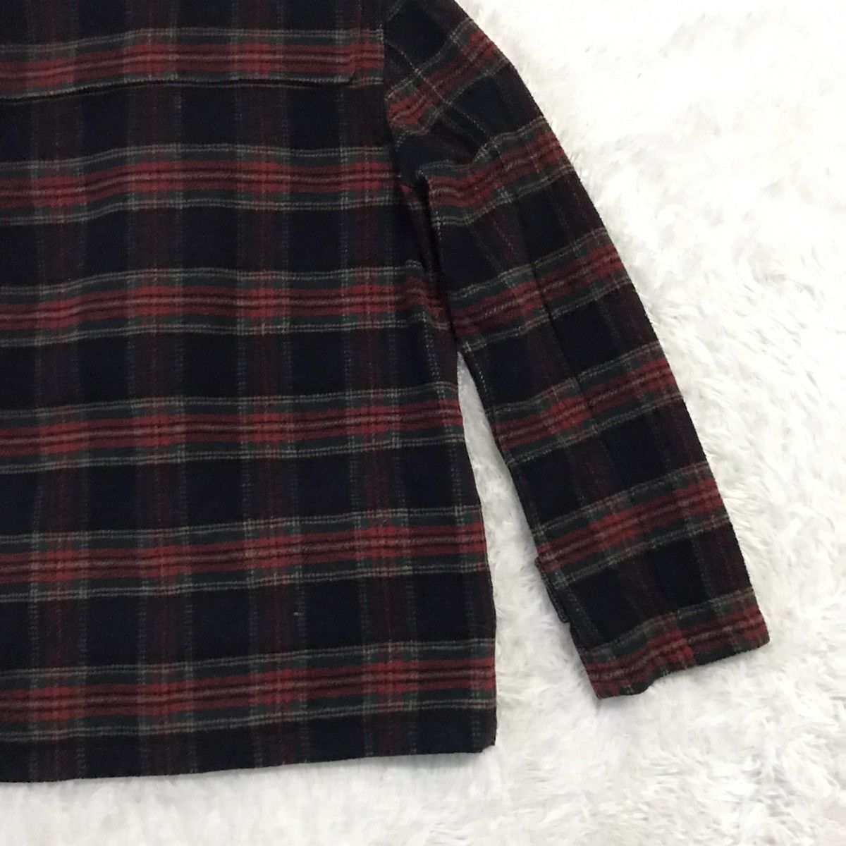 Issey Miyake × Japanese Brand Ne-Net Issey Miyake Blend Wool Checkered Jacket Hooded Size US S / EU 44-46 / 1 - 10 Thumbnail