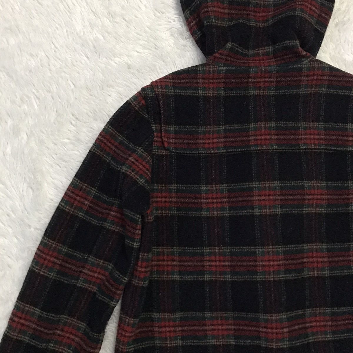Issey Miyake × Japanese Brand Ne-Net Issey Miyake Blend Wool Checkered Jacket Hooded Size US S / EU 44-46 / 1 - 12 Thumbnail