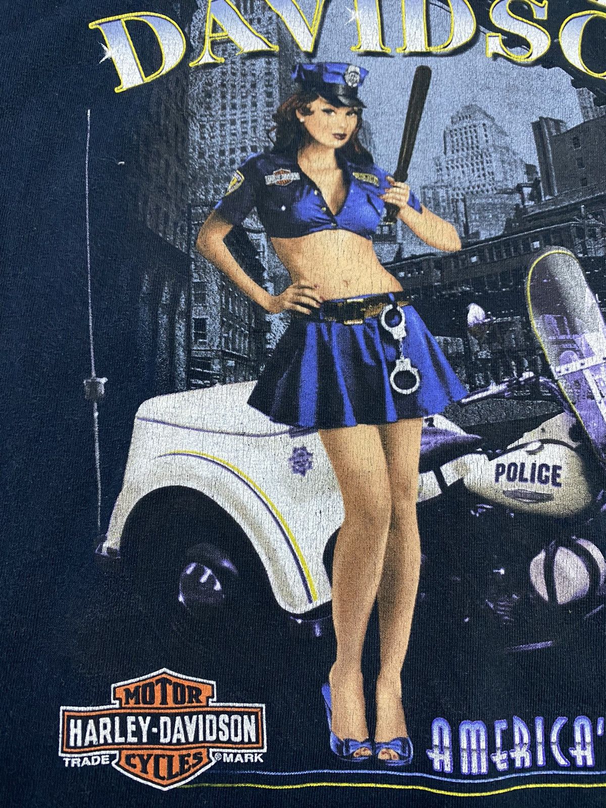 Harley Davidson Vintage Harley Davidson America’s Finest Police Sleeveless Size US XXL / EU 58 / 5 - 3 Thumbnail