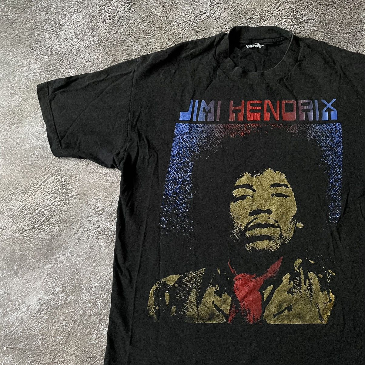 Vintage Vintage 90s Jimi Hendrix Graphic Tee Sun Faded Streetwear L Size US L / EU 52-54 / 3 - 4 Thumbnail