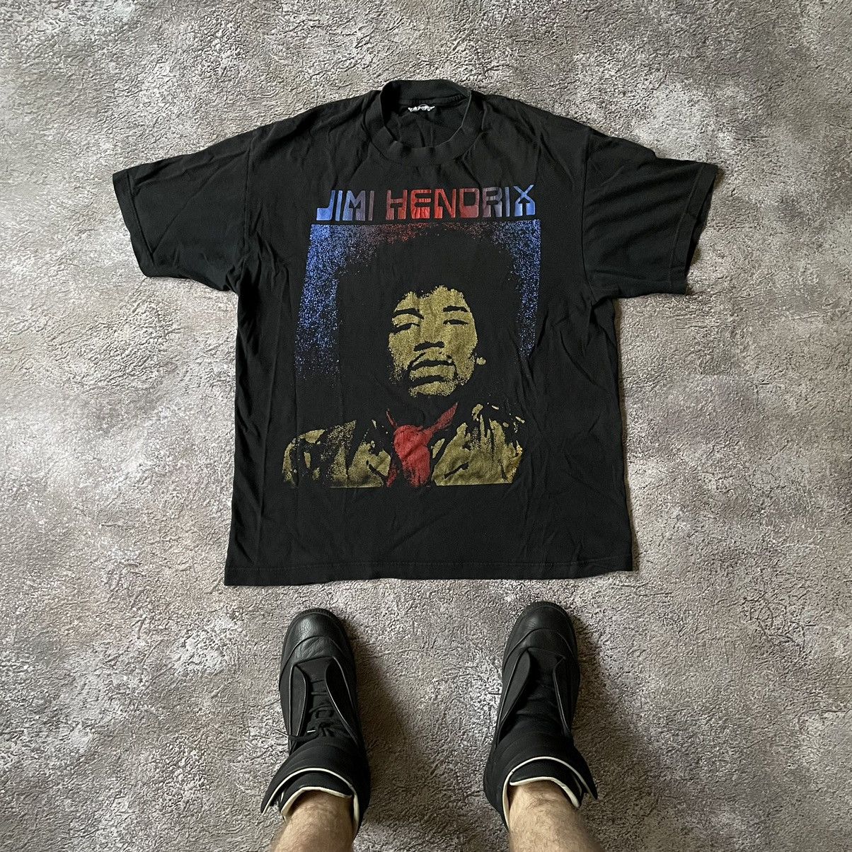 Vintage Vintage 90s Jimi Hendrix Graphic Tee Sun Faded Streetwear L Size US L / EU 52-54 / 3 - 1 Thumbnail