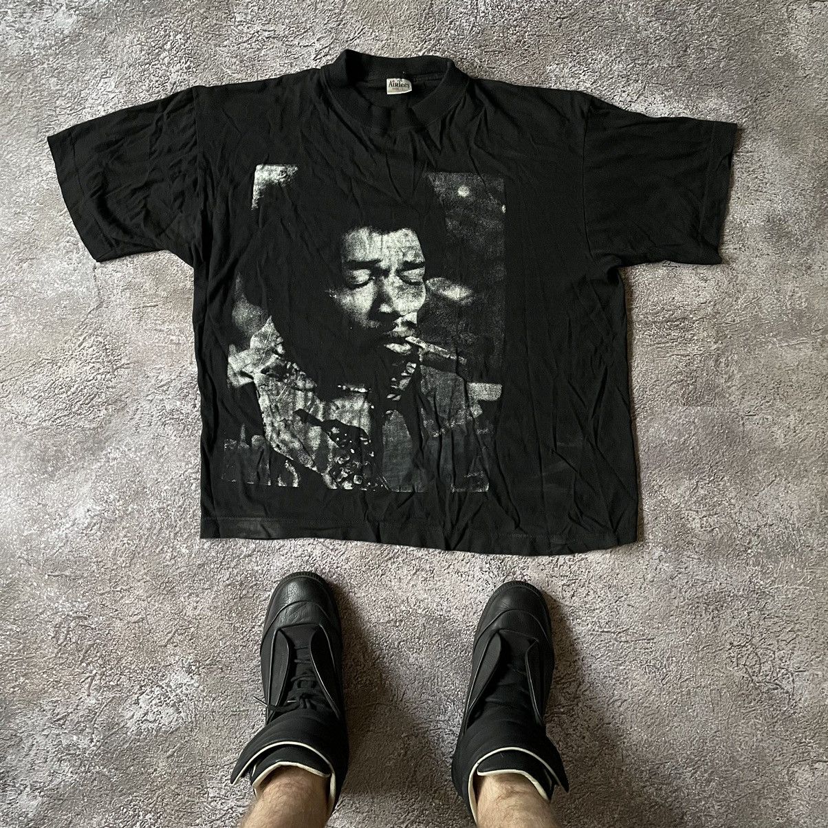 Vintage Vintage 90s Jimi Hendrix Graphic Tee Sun Faded Grunge Boxy L Size US L / EU 52-54 / 3 - 1 Thumbnail