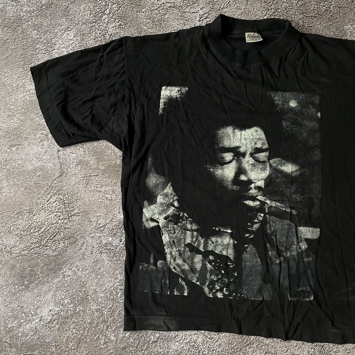 Vintage Vintage 90s Jimi Hendrix Graphic Tee Sun Faded Grunge Boxy L Size US L / EU 52-54 / 3 - 4 Thumbnail