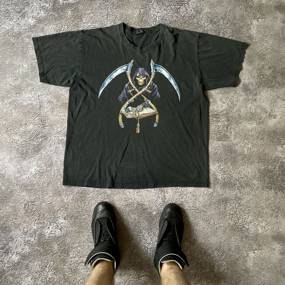 Vintage Vintage Y2K Graphic Tee Sun Faded Devil Occult Grunge Boxy L Size US L / EU 52-54 / 3 - 1 Thumbnail