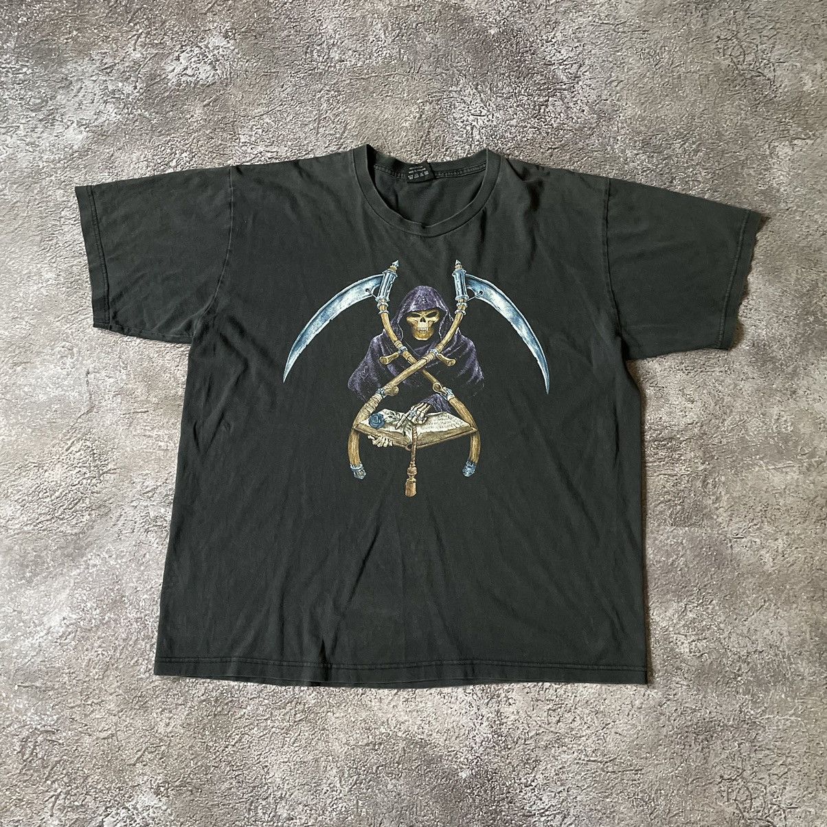 Vintage Vintage Y2K Graphic Tee Sun Faded Devil Occult Grunge Boxy L Size US L / EU 52-54 / 3 - 3 Thumbnail