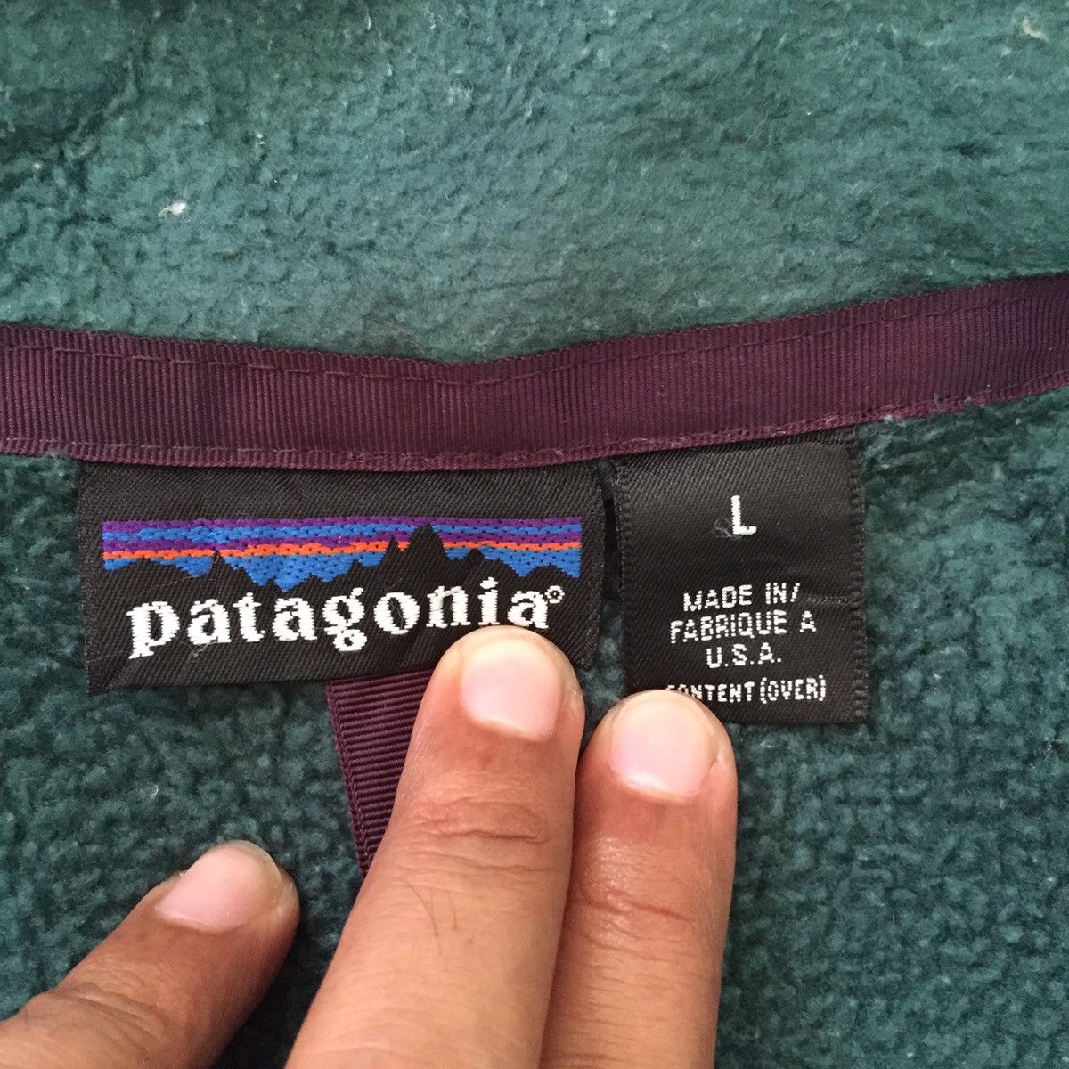 Patagonia Vintage 1992-1994 Patagonia Zipper Sweater Fleece Size US L / EU 52-54 / 3 - 9 Thumbnail
