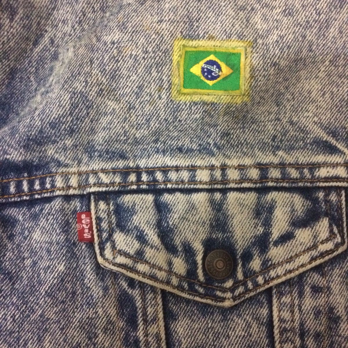 Levi's × Levi's Vintage Clothing × Vintage Vintage Levi’s 80’s Acid Wash Sherpa Jacket Size US M / EU 48-50 / 2 - 10 Thumbnail