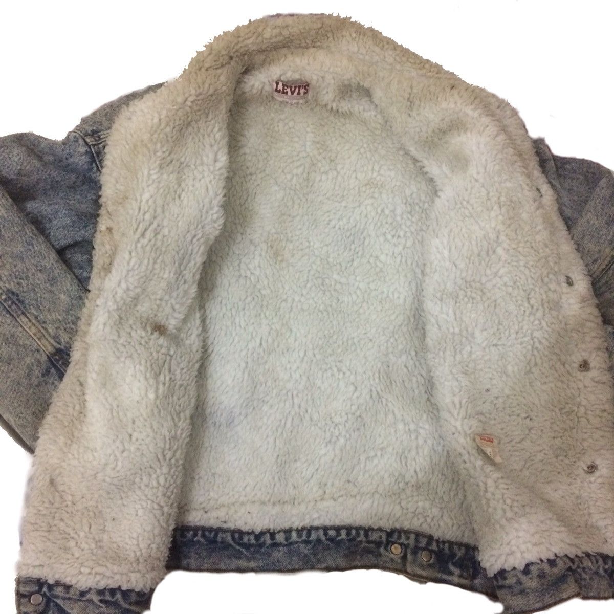 Levi's × Levi's Vintage Clothing × Vintage Vintage Levi’s 80’s Acid Wash Sherpa Jacket Size US M / EU 48-50 / 2 - 4 Thumbnail