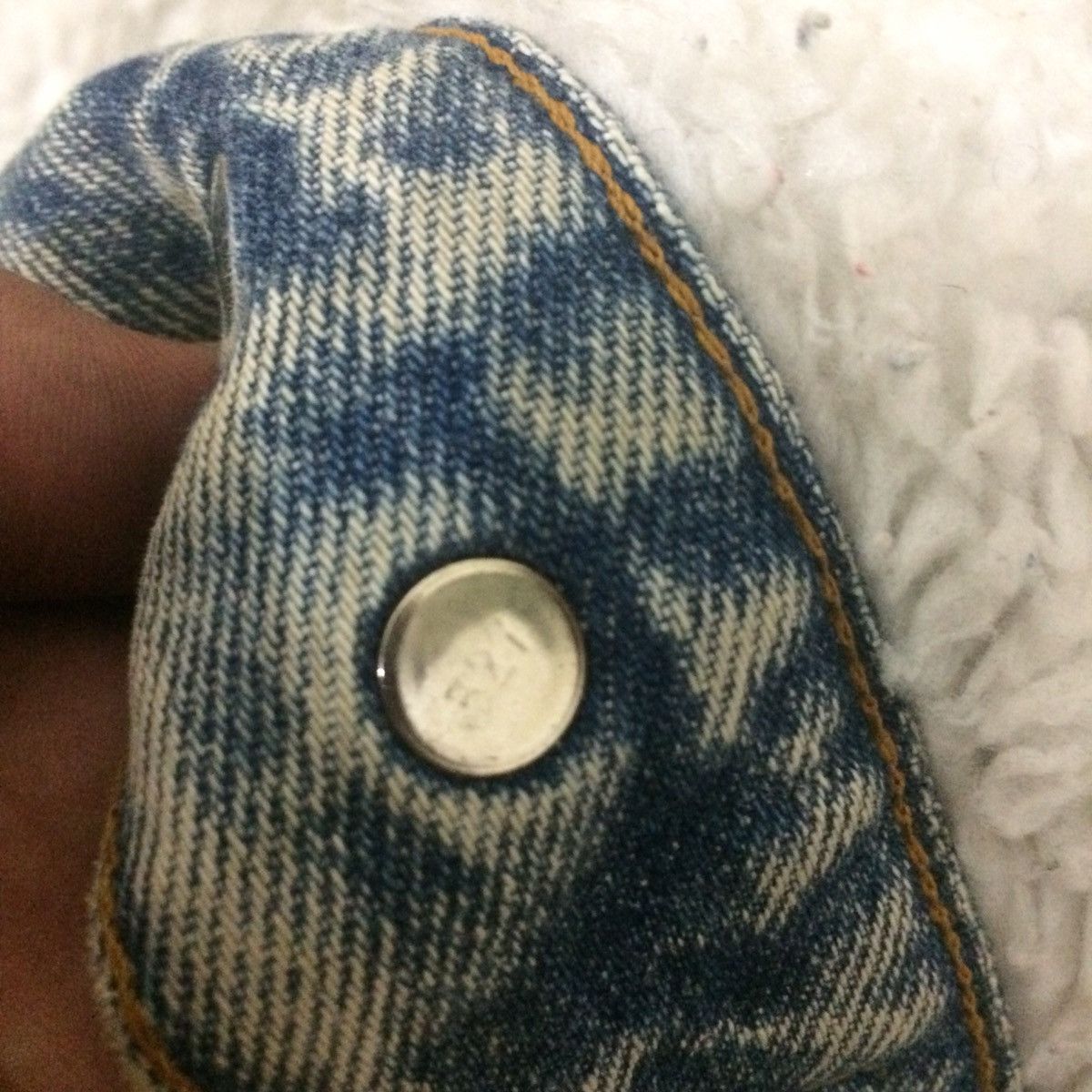 Levi's × Levi's Vintage Clothing × Vintage Vintage Levi’s 80’s Acid Wash Sherpa Jacket Size US M / EU 48-50 / 2 - 6 Thumbnail
