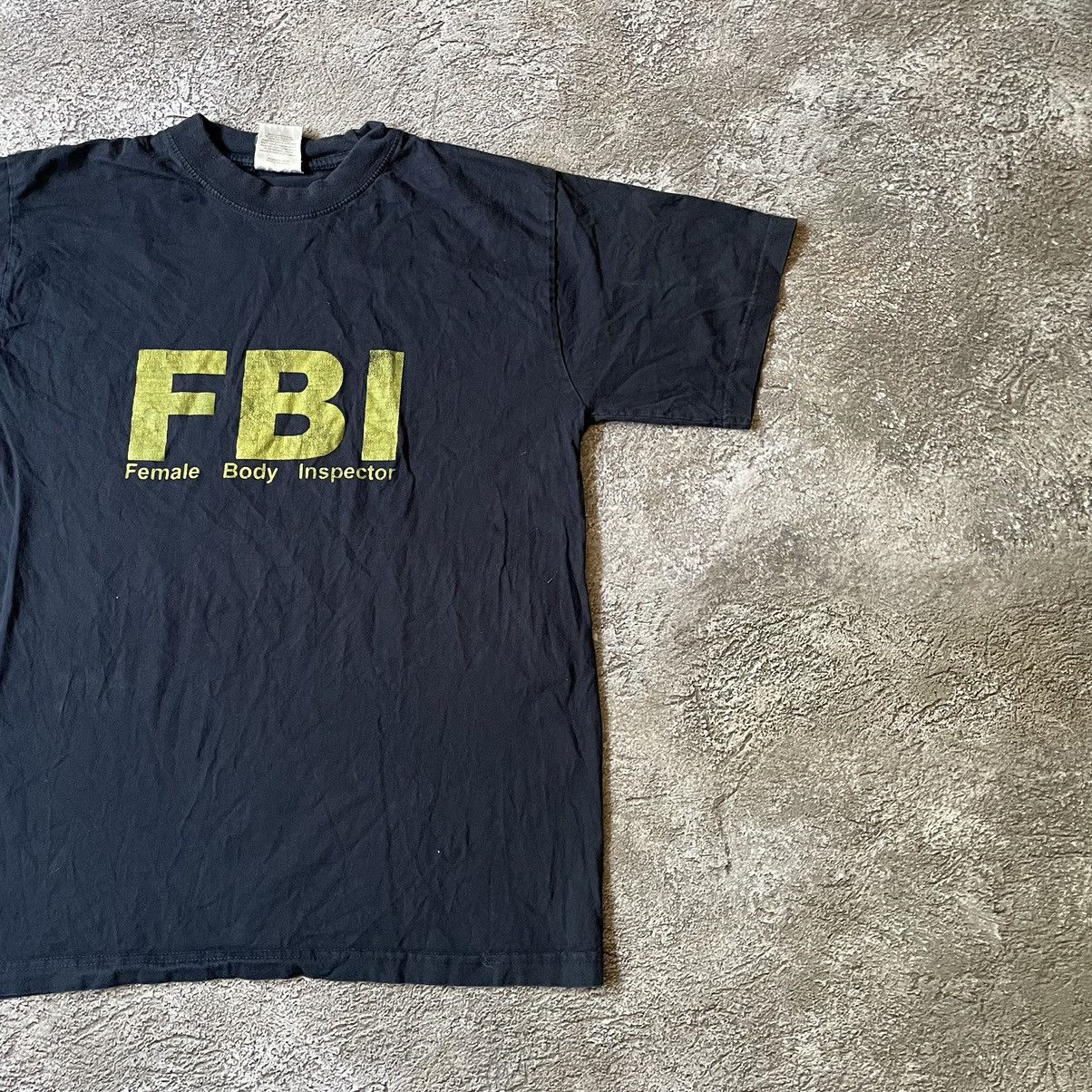 Vintage Vintage Y2K FBI Graphic Tee Sun Faded Streetwear Humor L Size US L / EU 52-54 / 3 - 3 Thumbnail