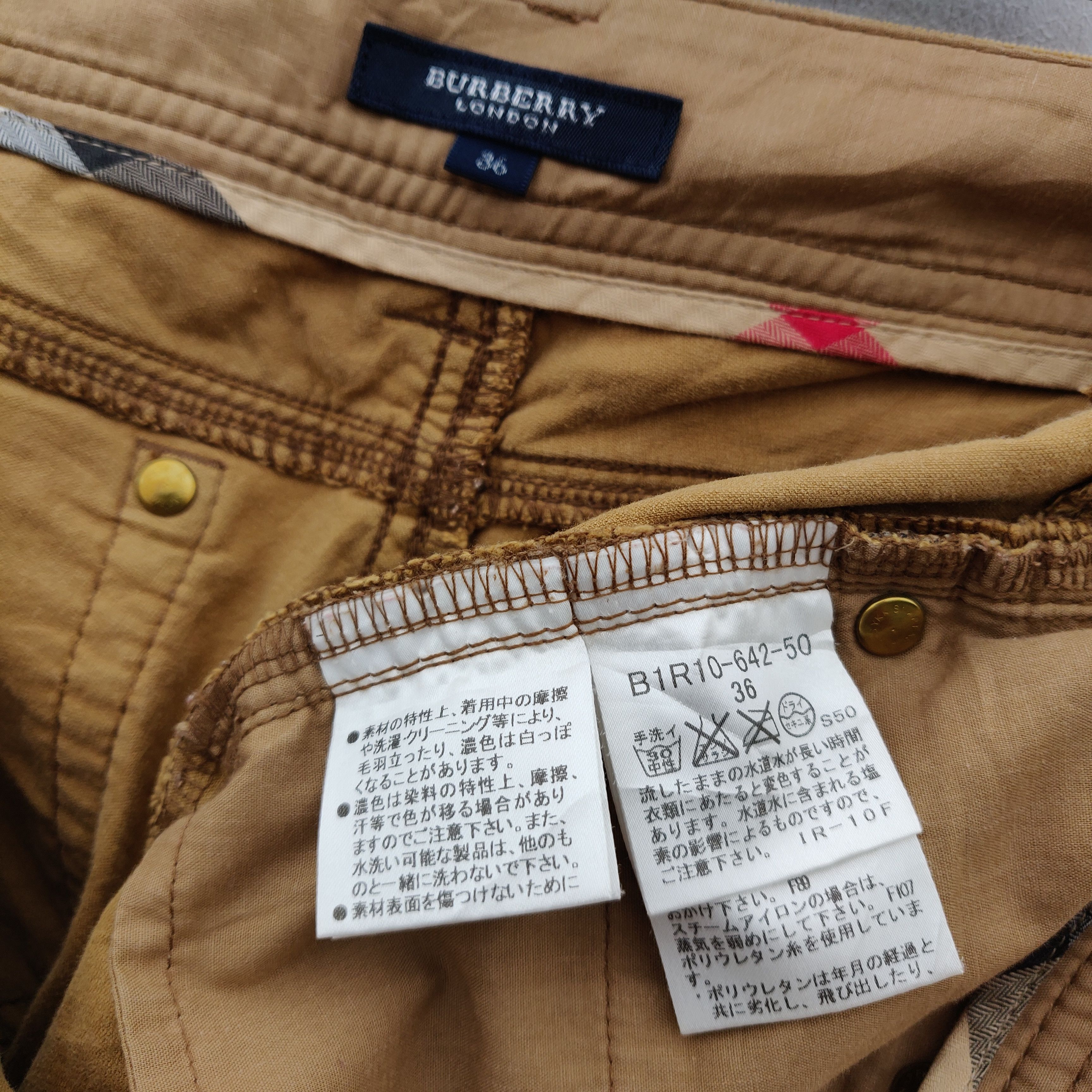Burberry × Burberry Prorsum × Vintage Vintage Burberry’s Corduroy Pants Nice Fade Brown Size US 36 / EU 52 - 23 Thumbnail