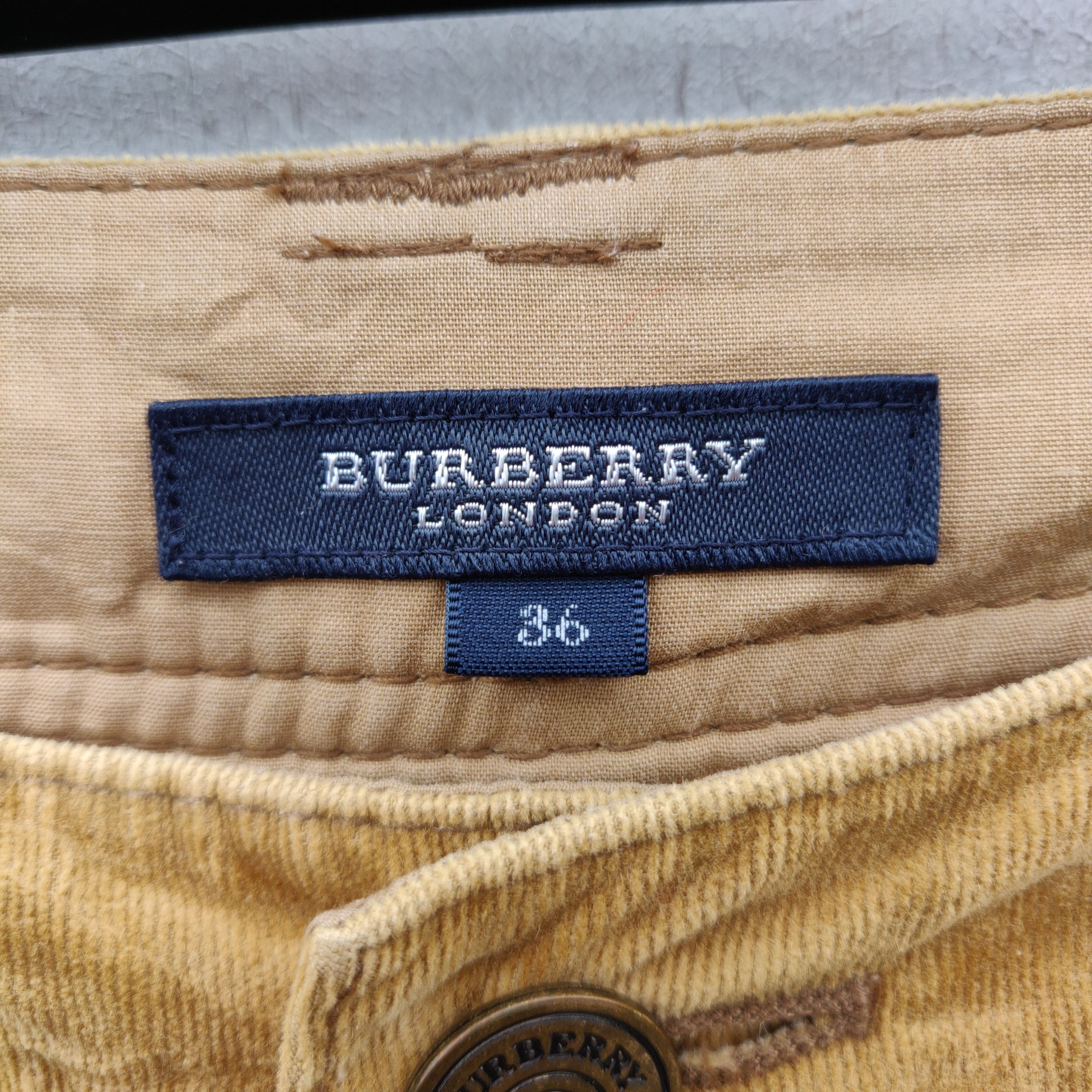 Burberry × Burberry Prorsum × Vintage Vintage Burberry’s Corduroy Pants Nice Fade Brown Size US 36 / EU 52 - 25 Thumbnail