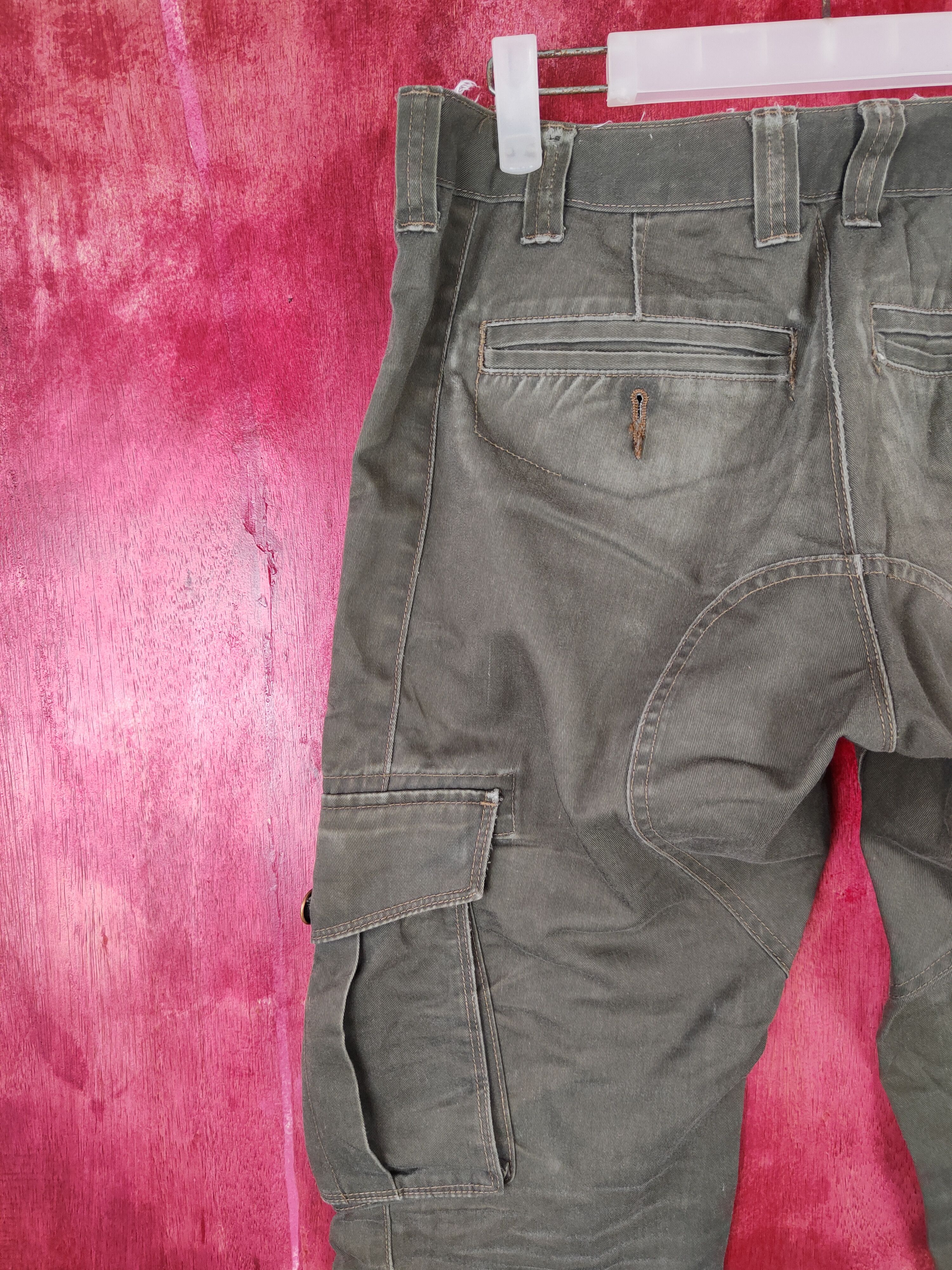 Dickies Dickies Army Green Faded Multi Pocket Cargo Pants #S553 Size US 33 - 8 Thumbnail