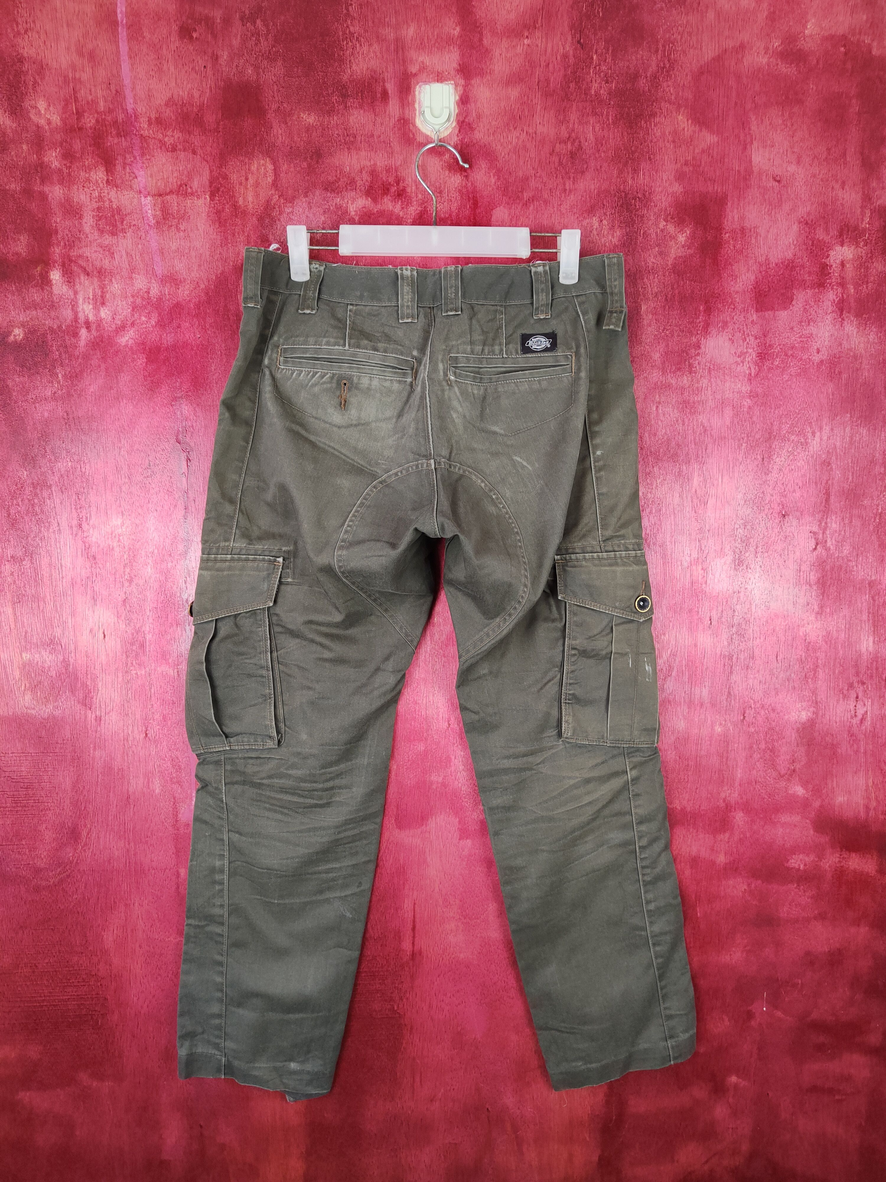 Dickies Dickies Army Green Faded Multi Pocket Cargo Pants #S553 Size US 33 - 7 Thumbnail